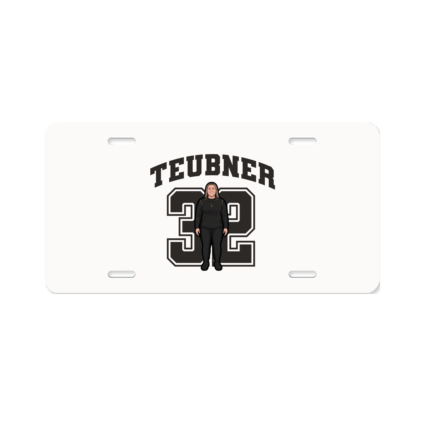 License Plate — Number in Classic
