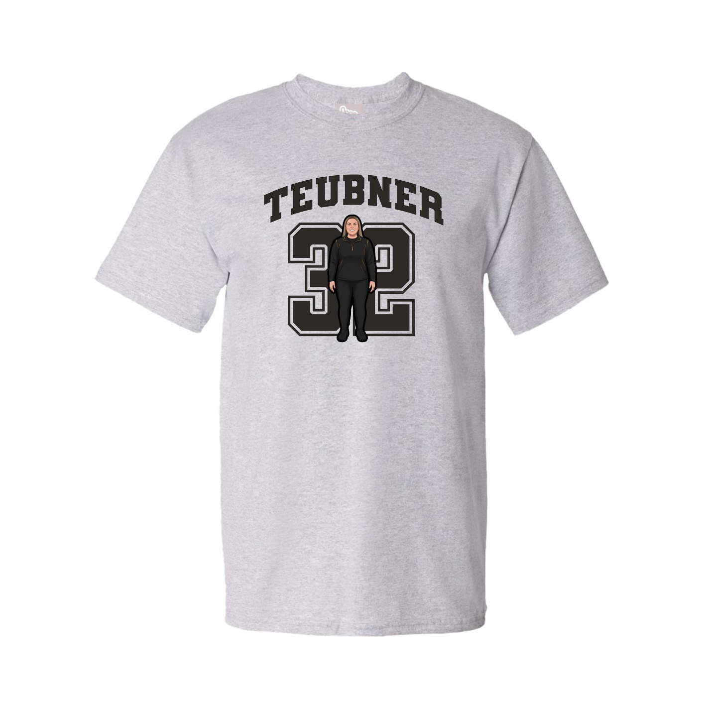 Youth Tee — Number in Grey