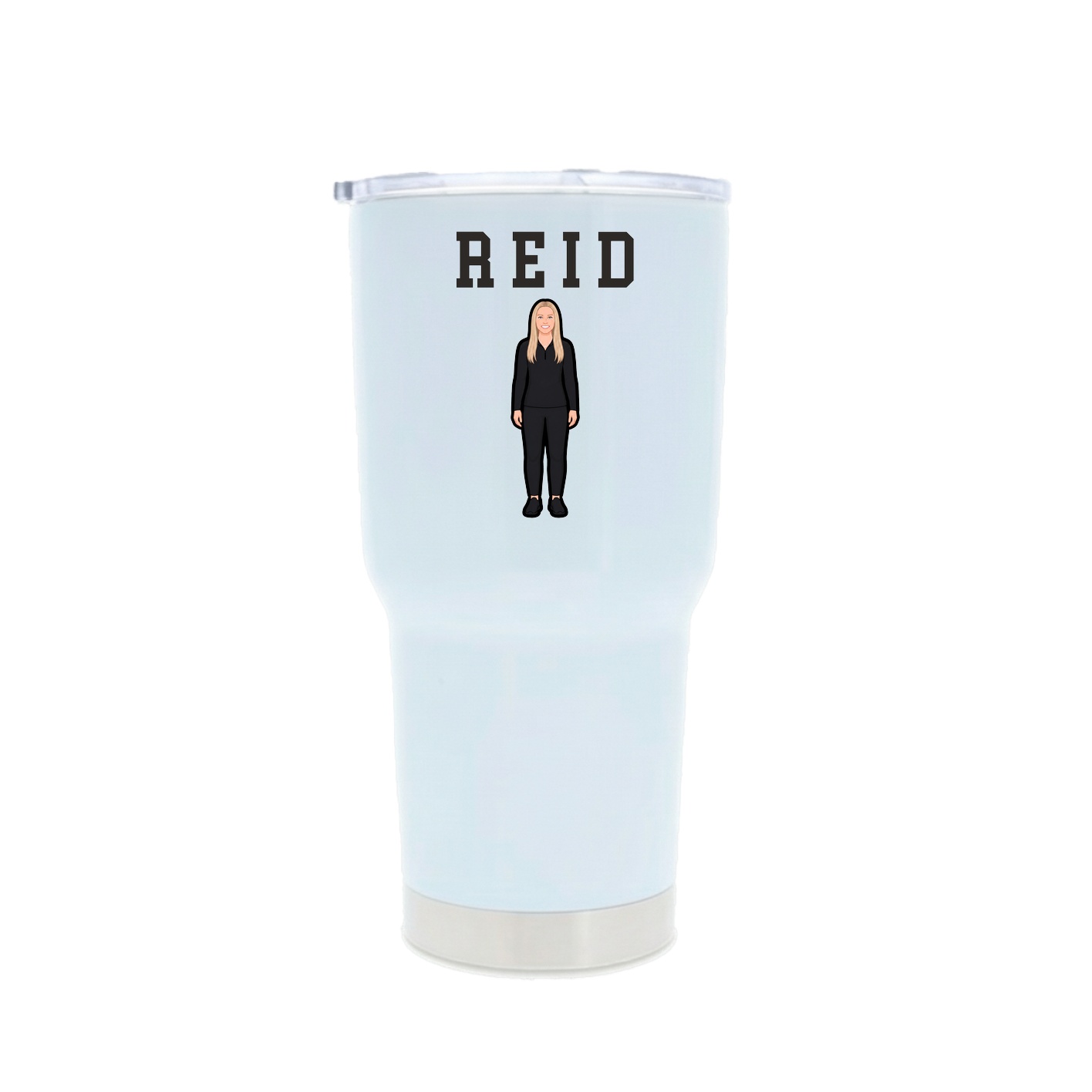 30oz Stainless Steel Tumbler — Shirsey in White