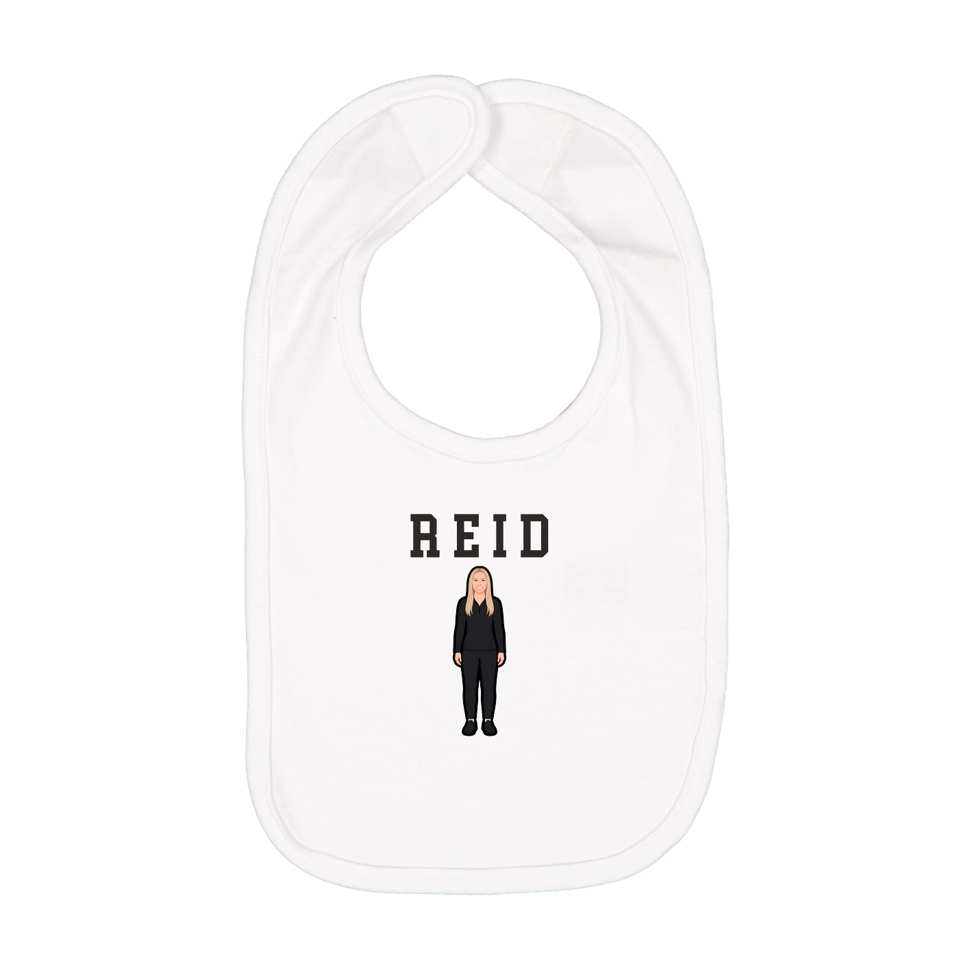 Infant Bib — Shirsey in White