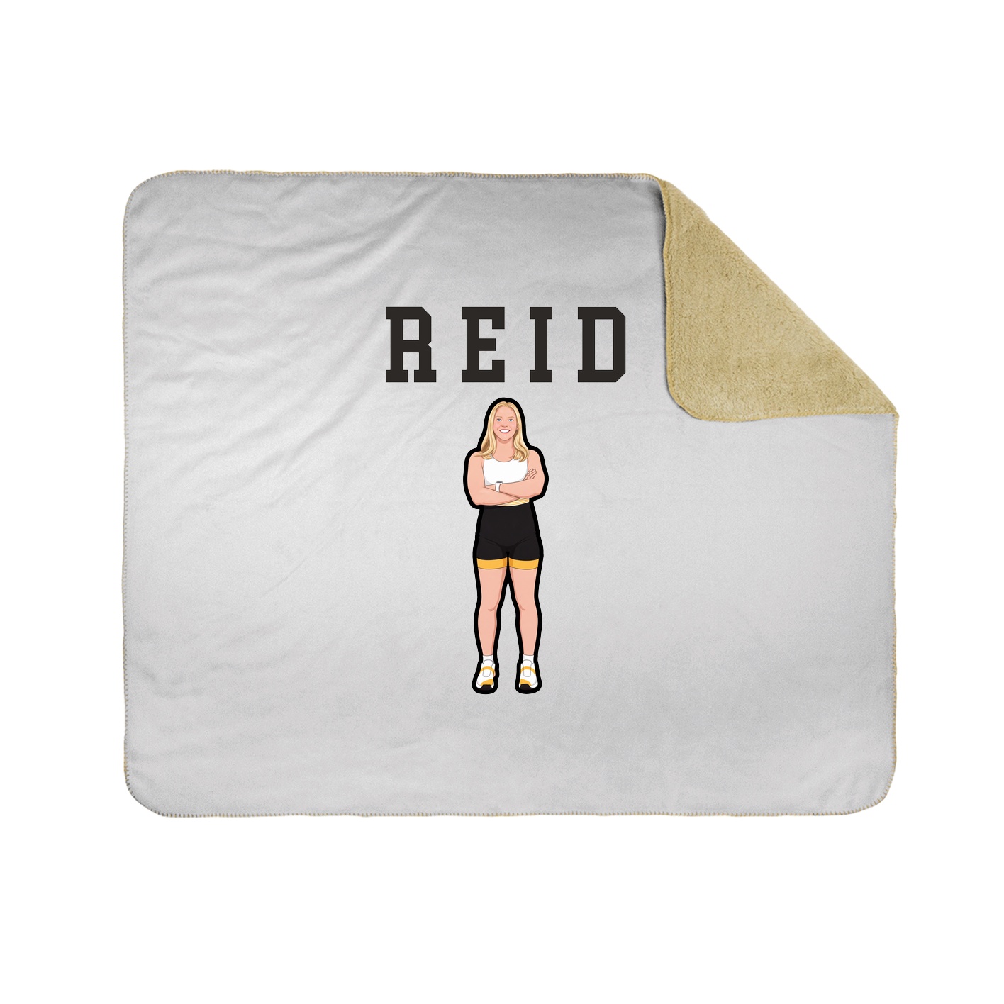 Throw Blanket — Shirsey in White