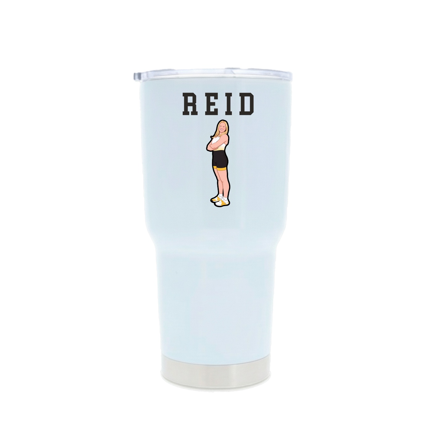 30oz Stainless Steel Tumbler — Shirsey in White