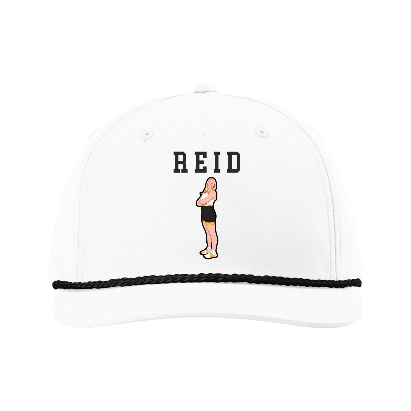 Five-Panel Classic Rope Cap — Shirsey in White