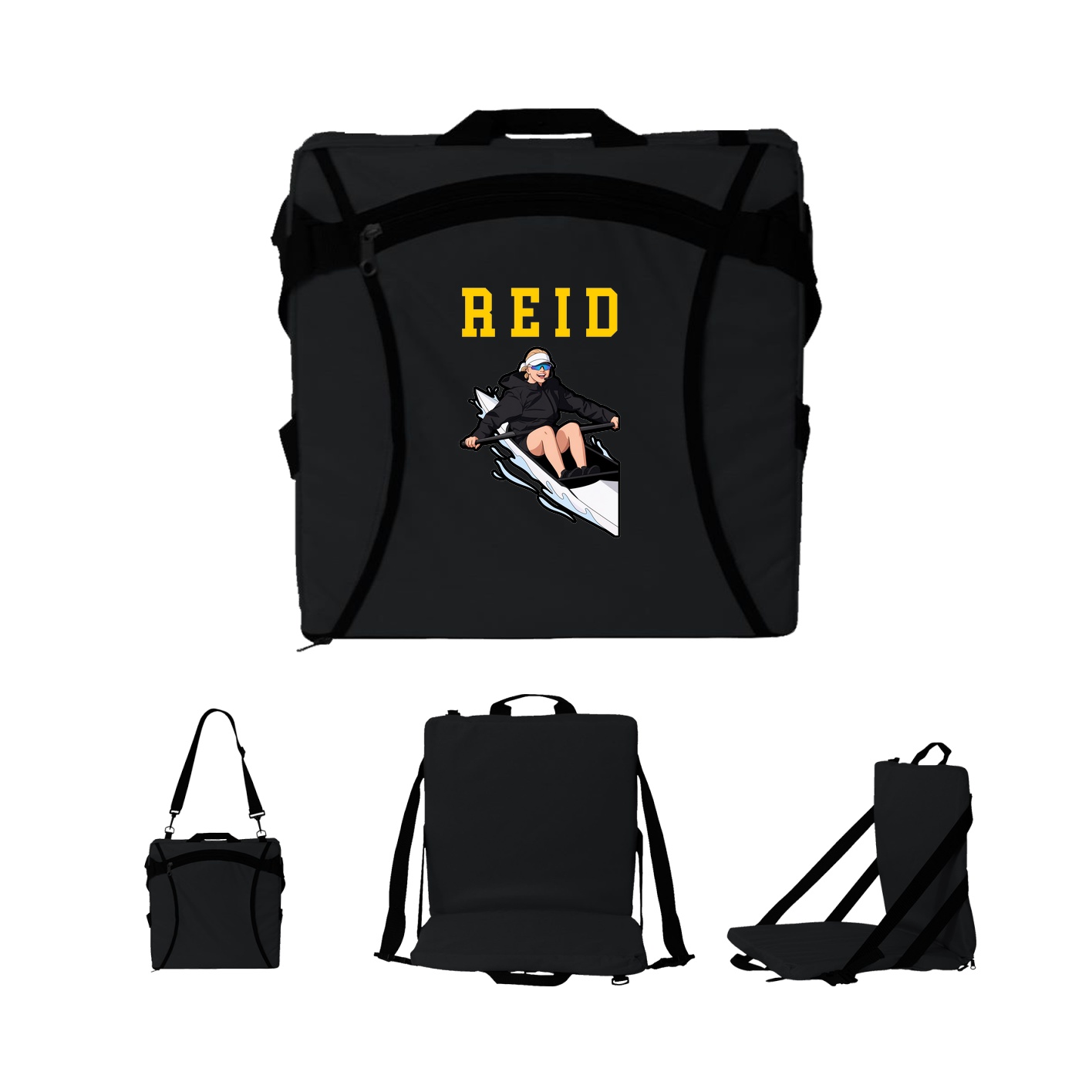 Folding Stadium Seat — Shirsey in Black