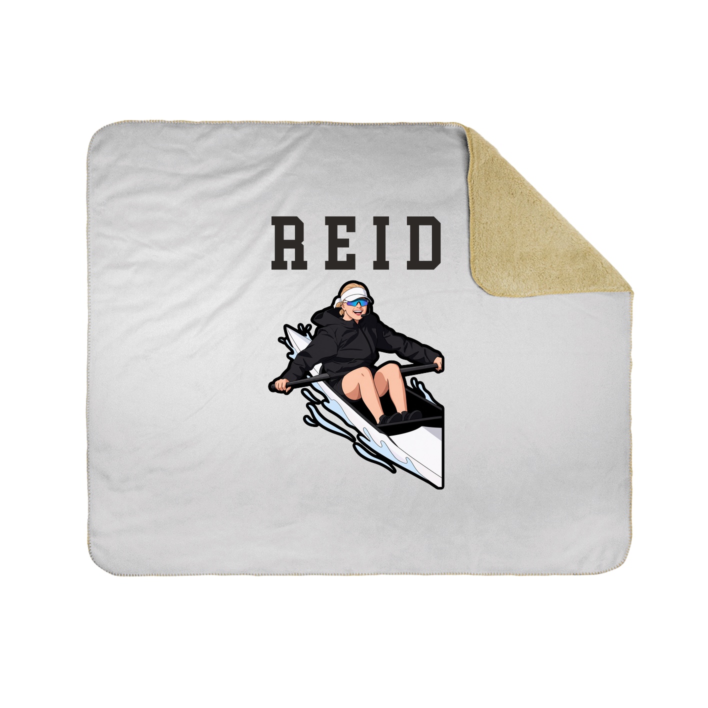 Throw Blanket — Shirsey in White