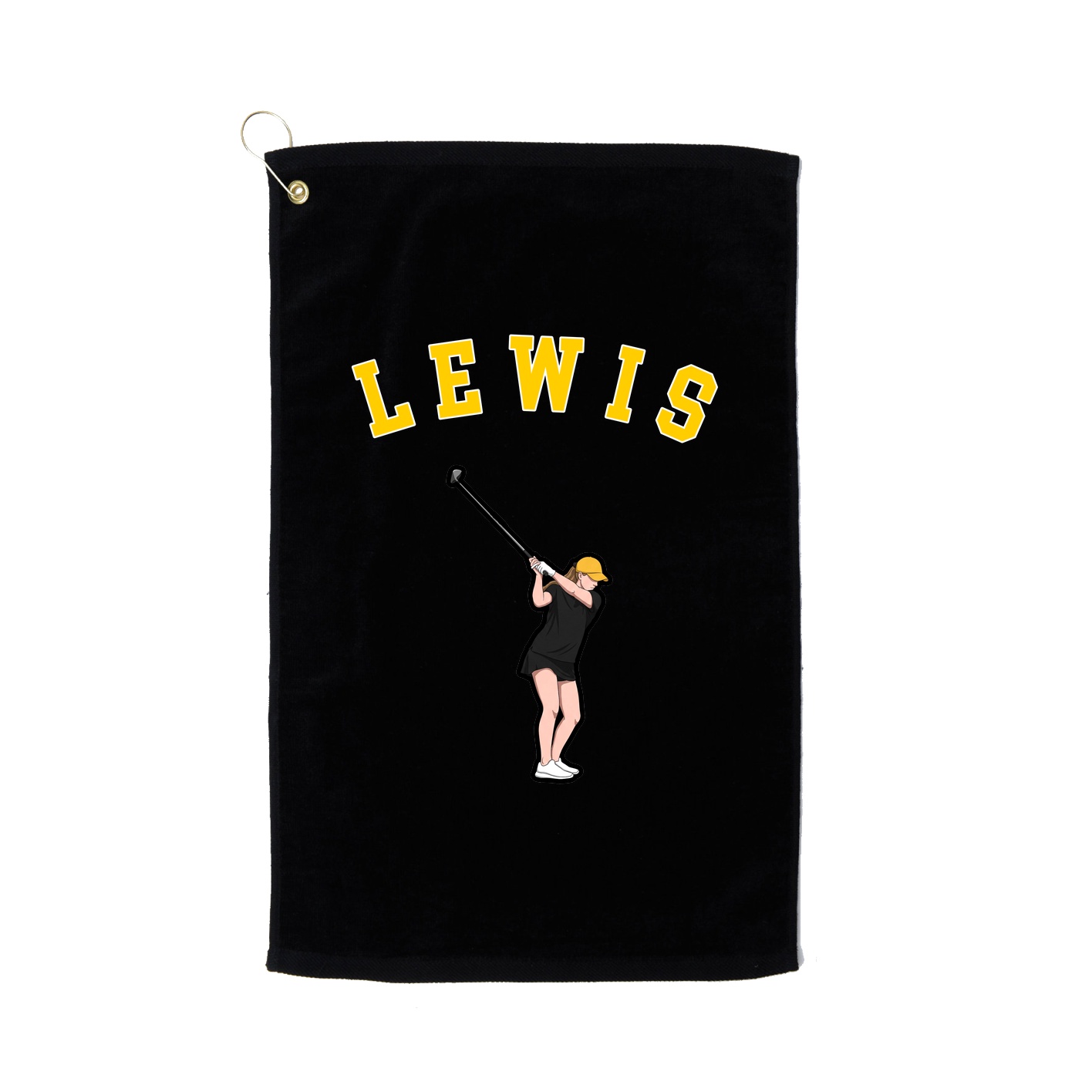 Golf Towel — Shirsey Arch in Black