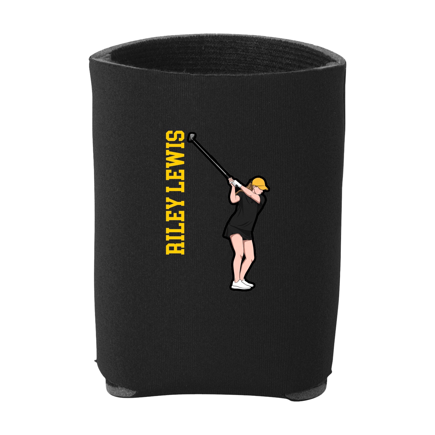 Can Holder — Name Vertical in Black