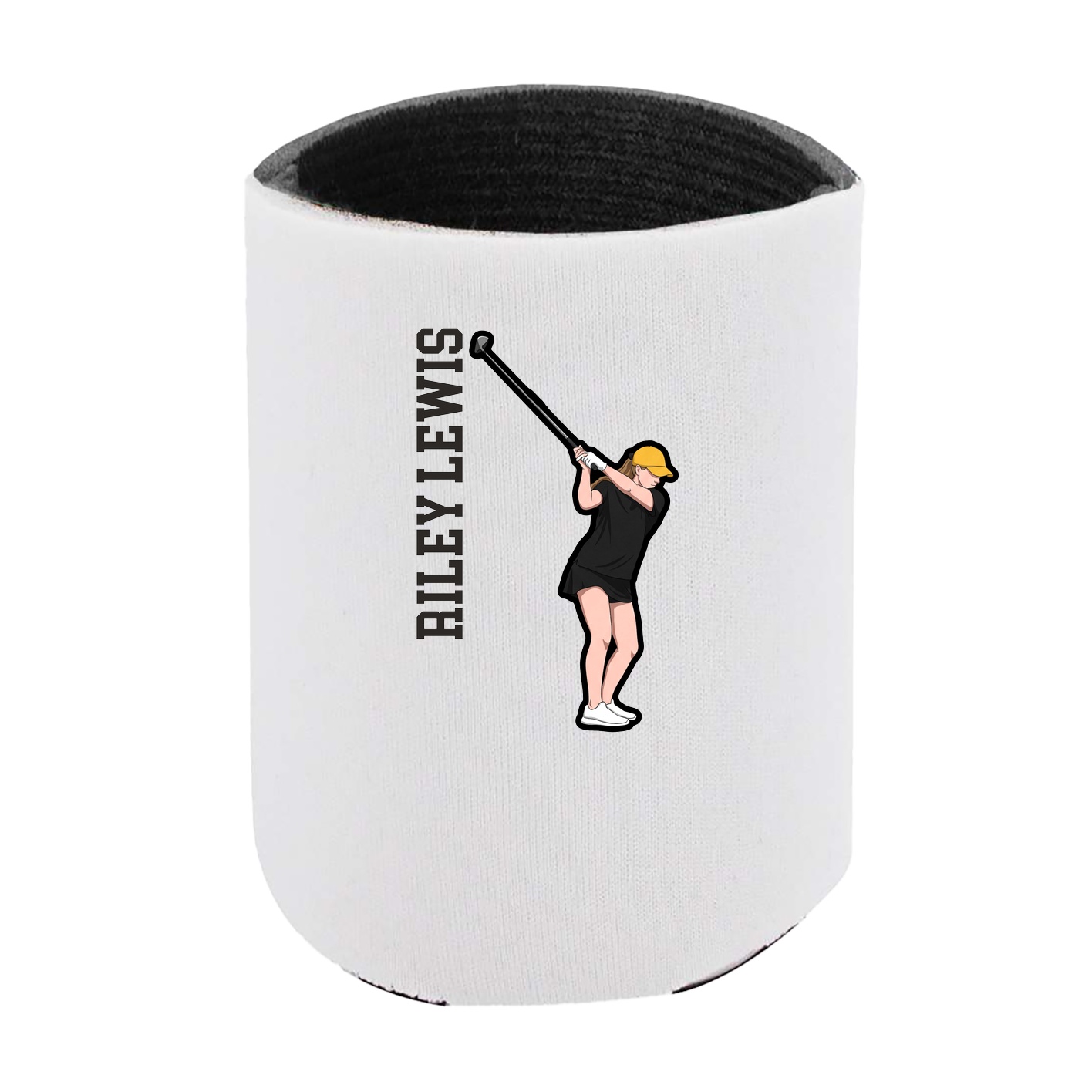 Can Holder — Name Vertical in White