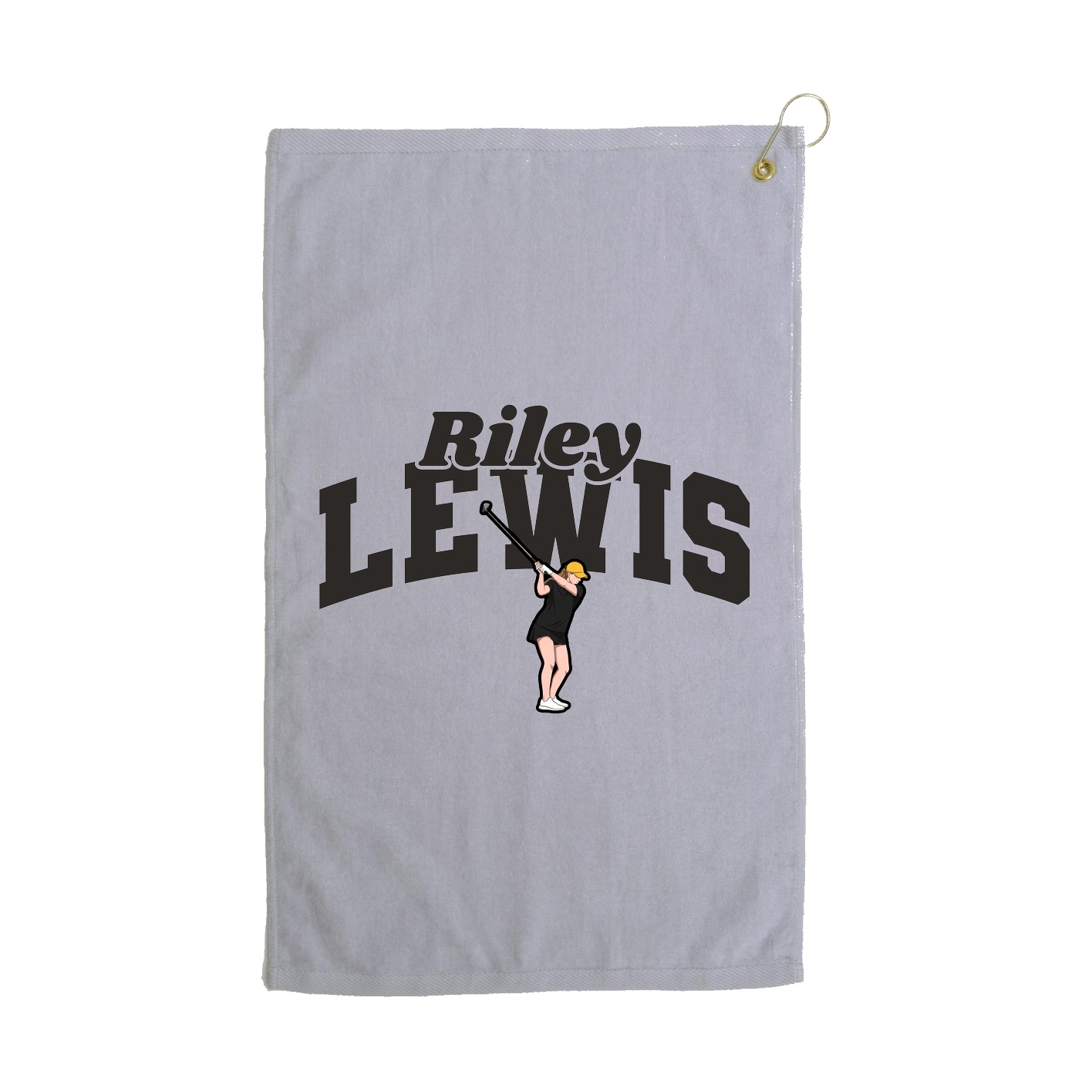 Golf Towel — Signature Arch in Grey