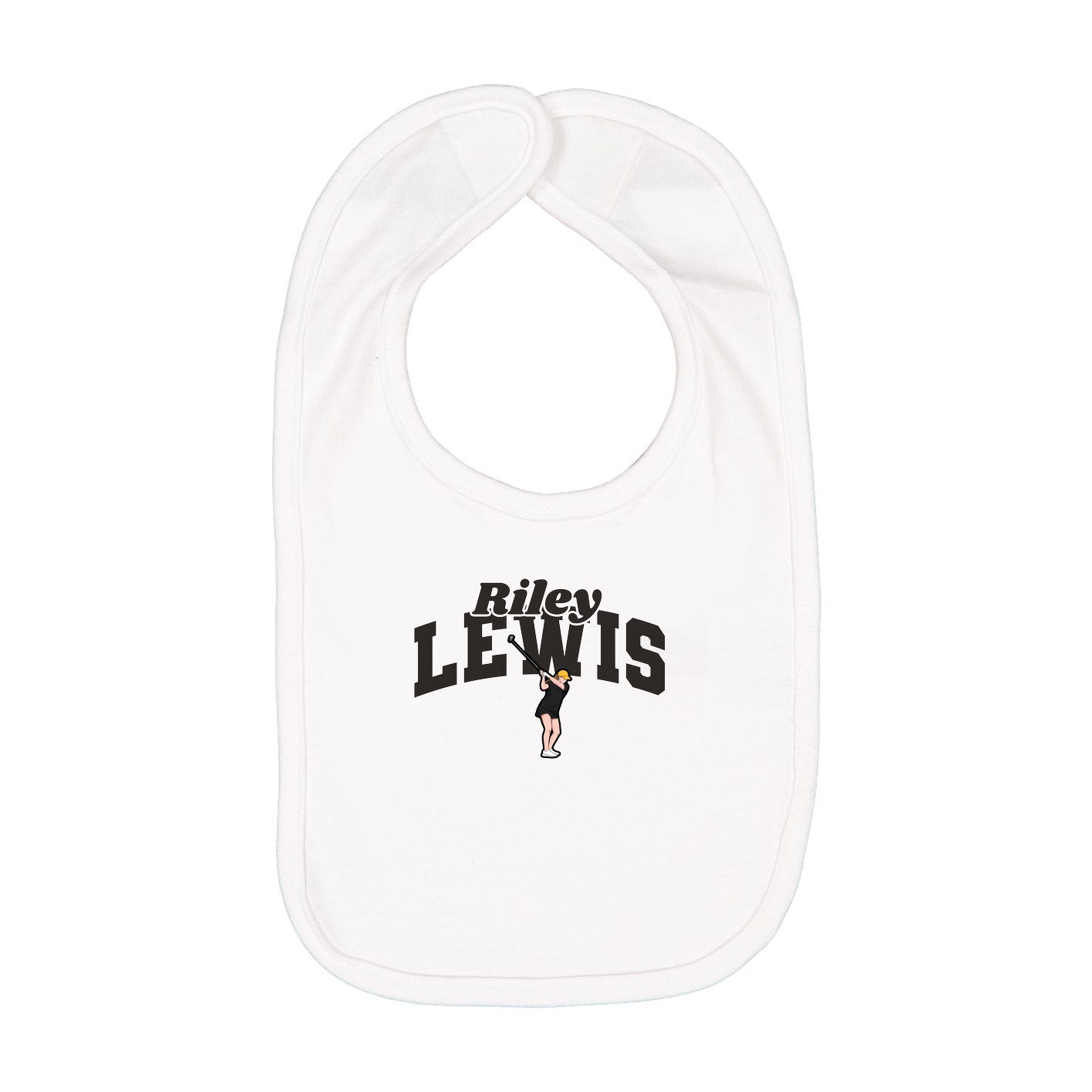 Infant Bib — Signature Arch in White