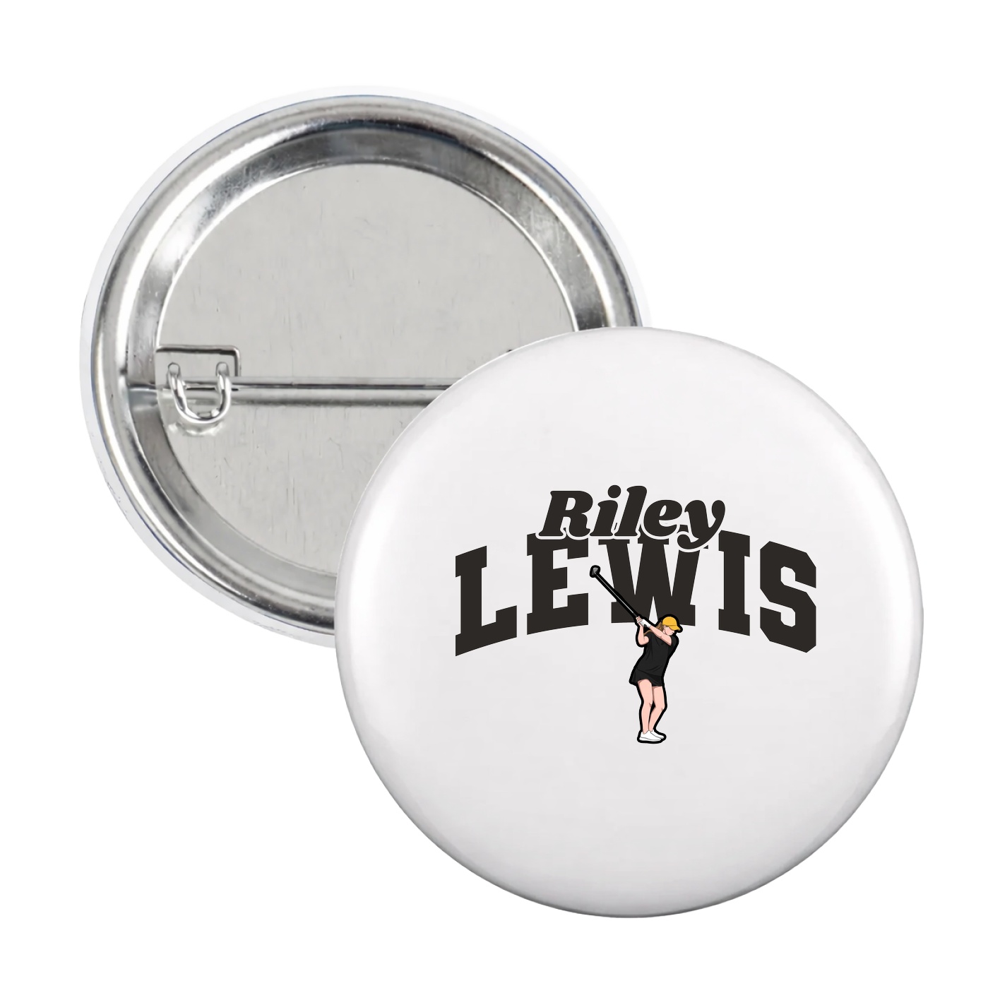 Game Day Button — Signature Arch in White