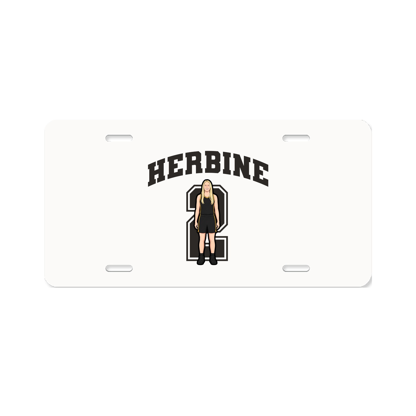 License Plate — Number in Classic