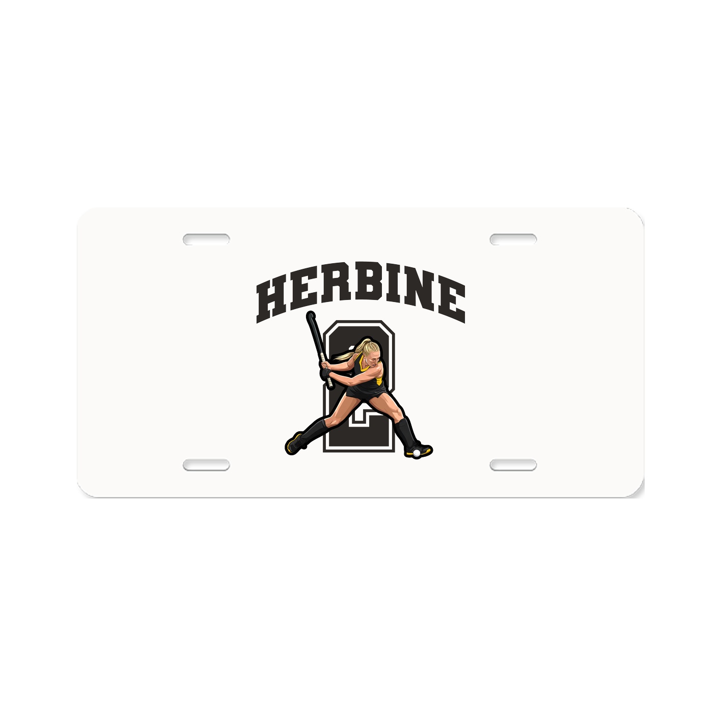 License Plate — Number in Classic