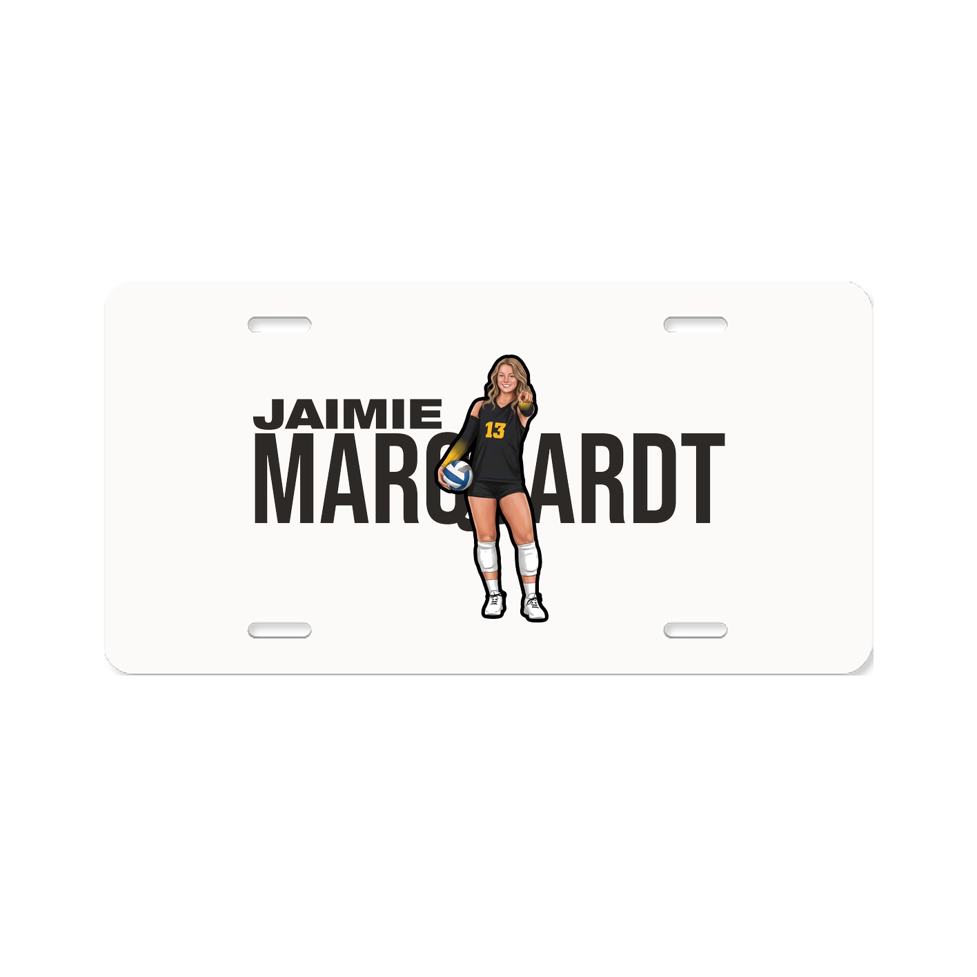 License Plate — Player Name in Classic
