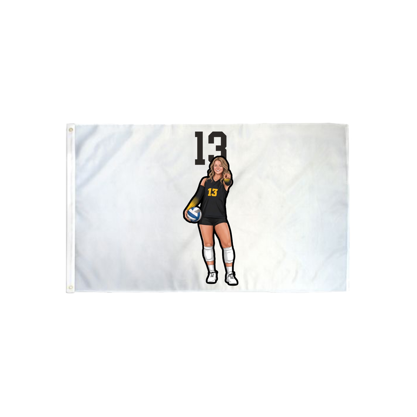 3x5 Flag — Number Top in Classic