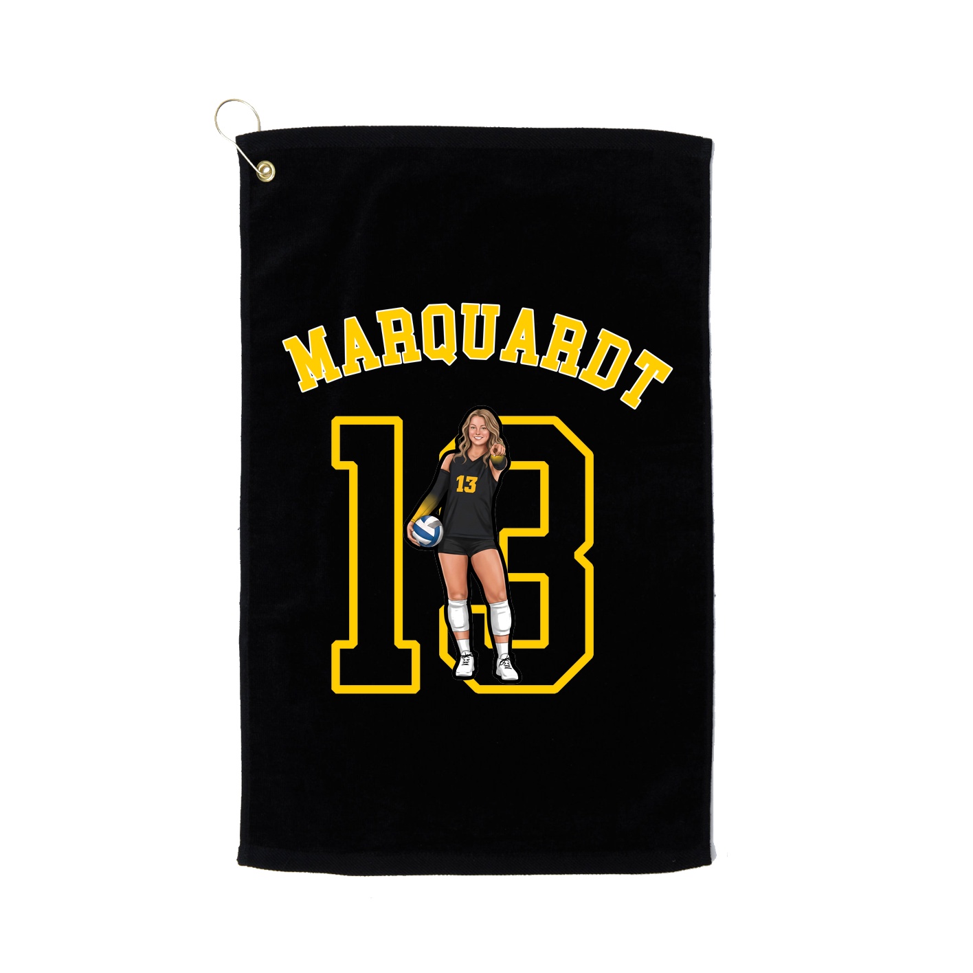 Golf Towel — Shirsey Arch in Black