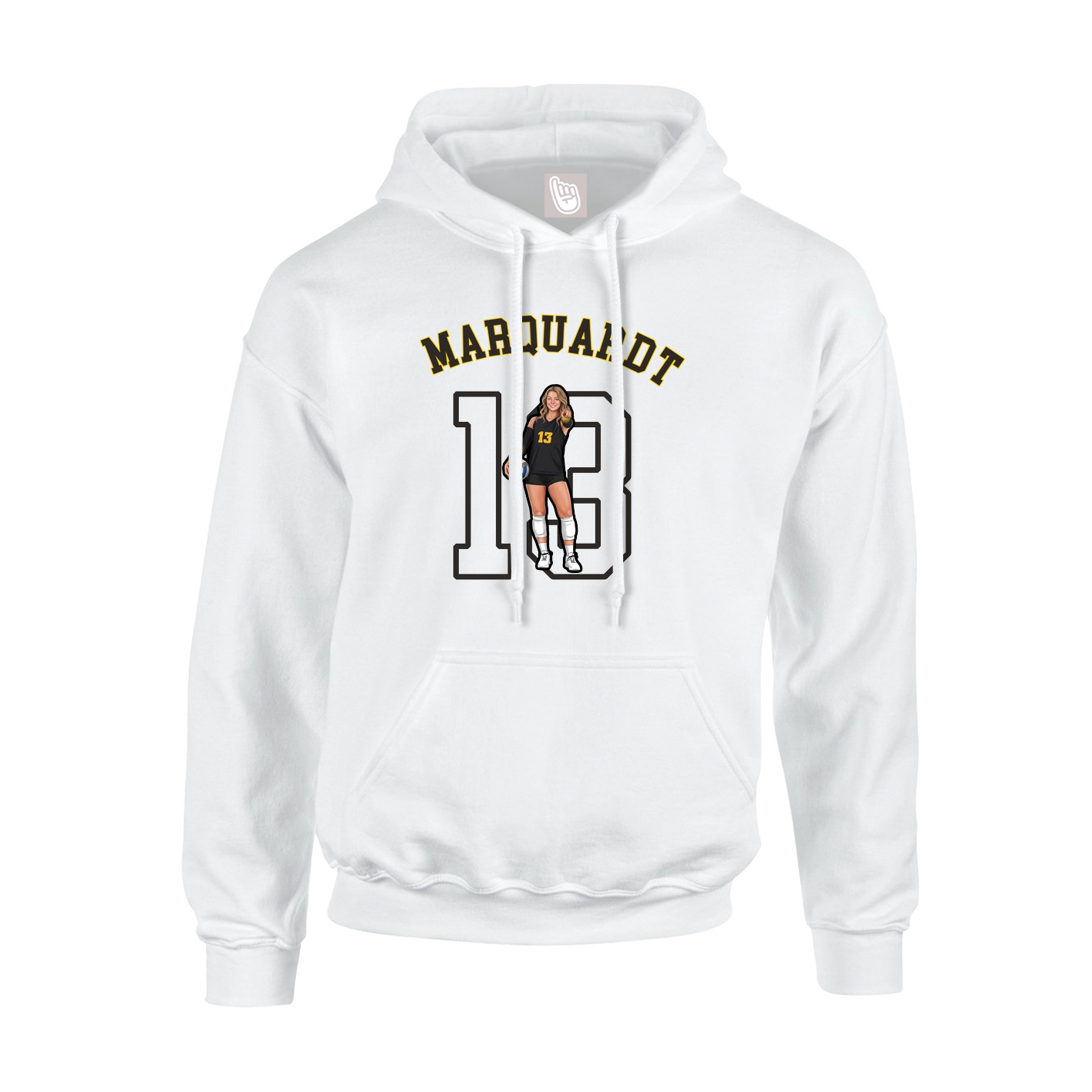 Hoodie — Shirsey Arch in White