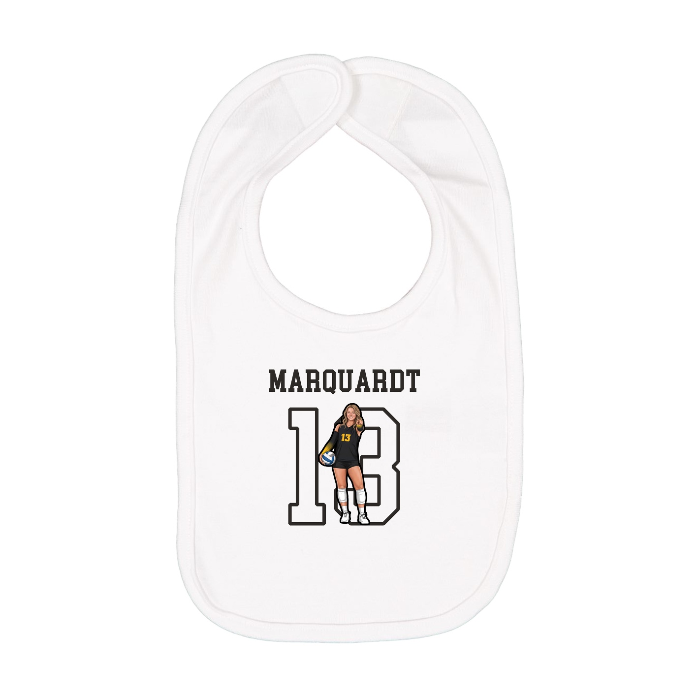 Infant Bib — Shirsey in White
