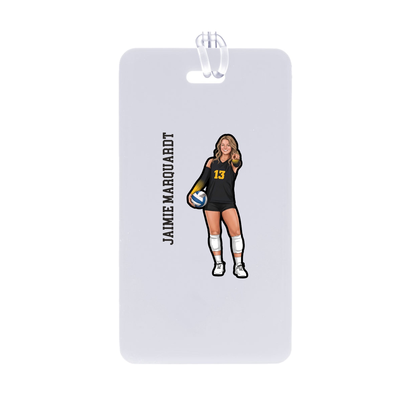 Bag Tag — Name Vertical in Classic