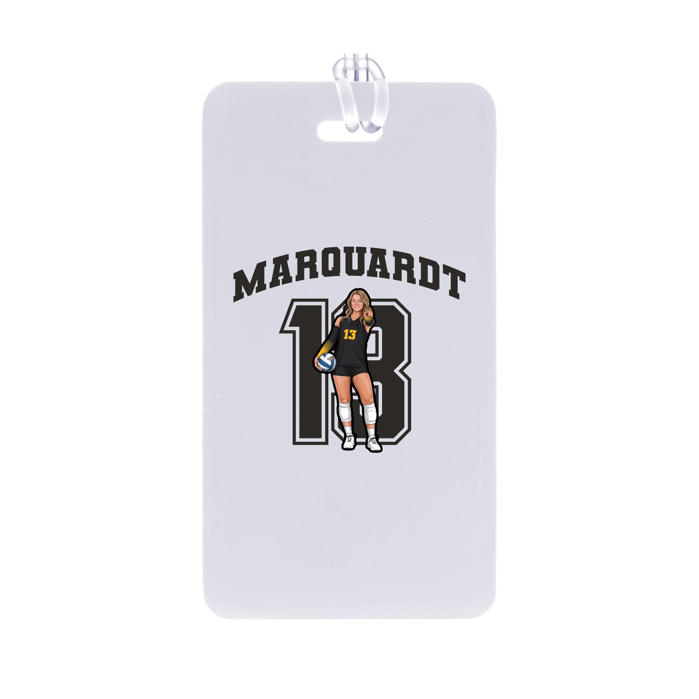 Bag Tag — Number in Classic