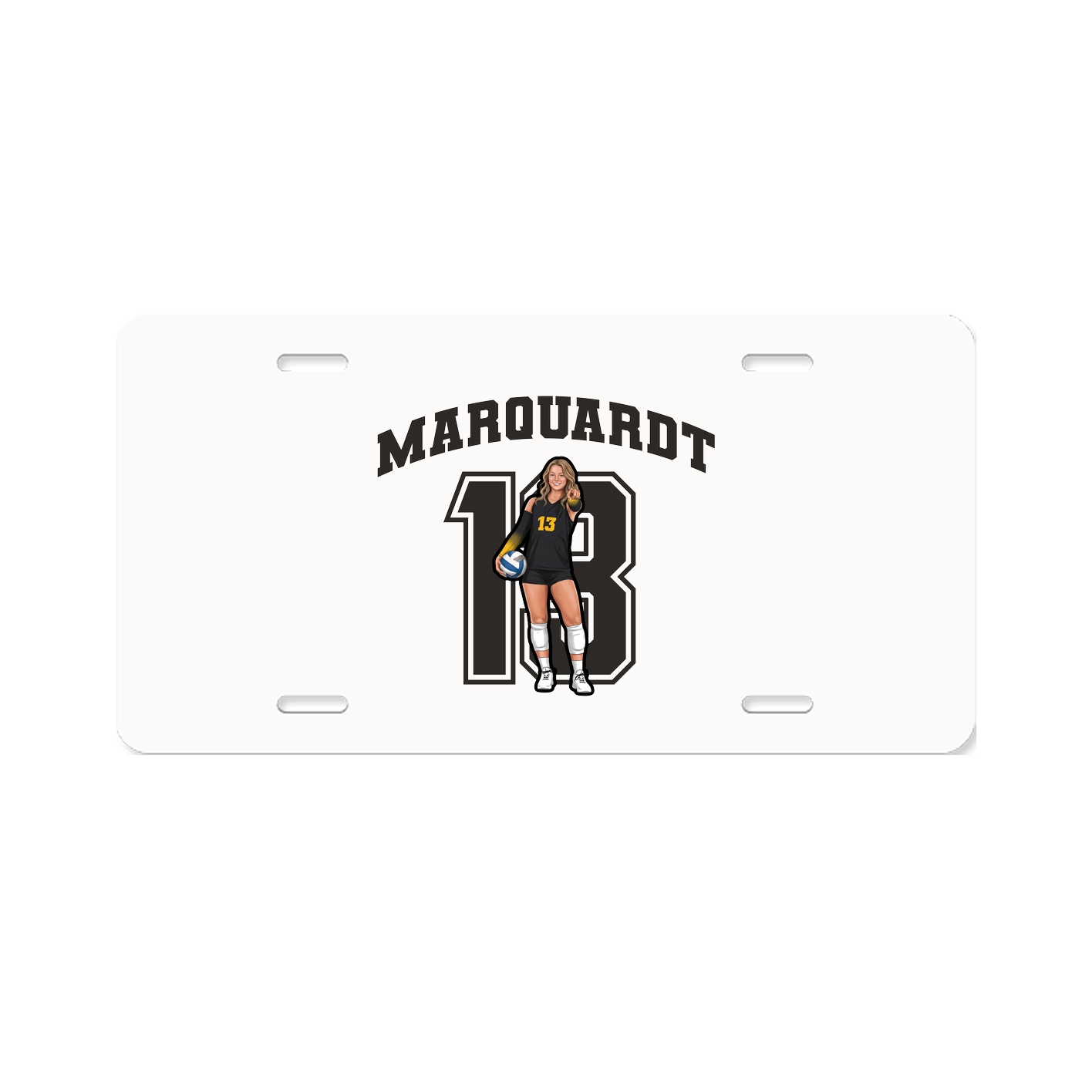 License Plate — Number in Classic