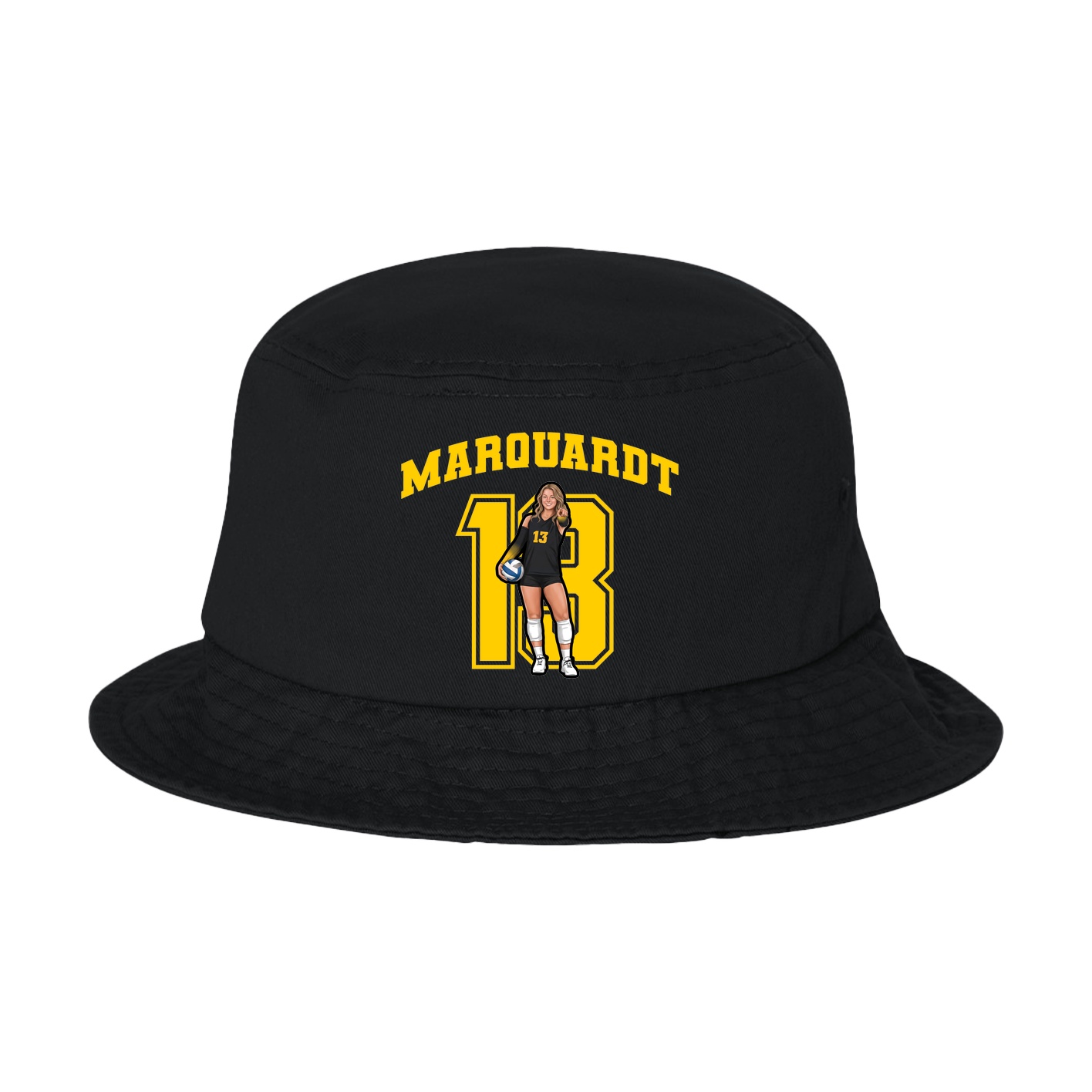 Bucket Cap — Number in Black