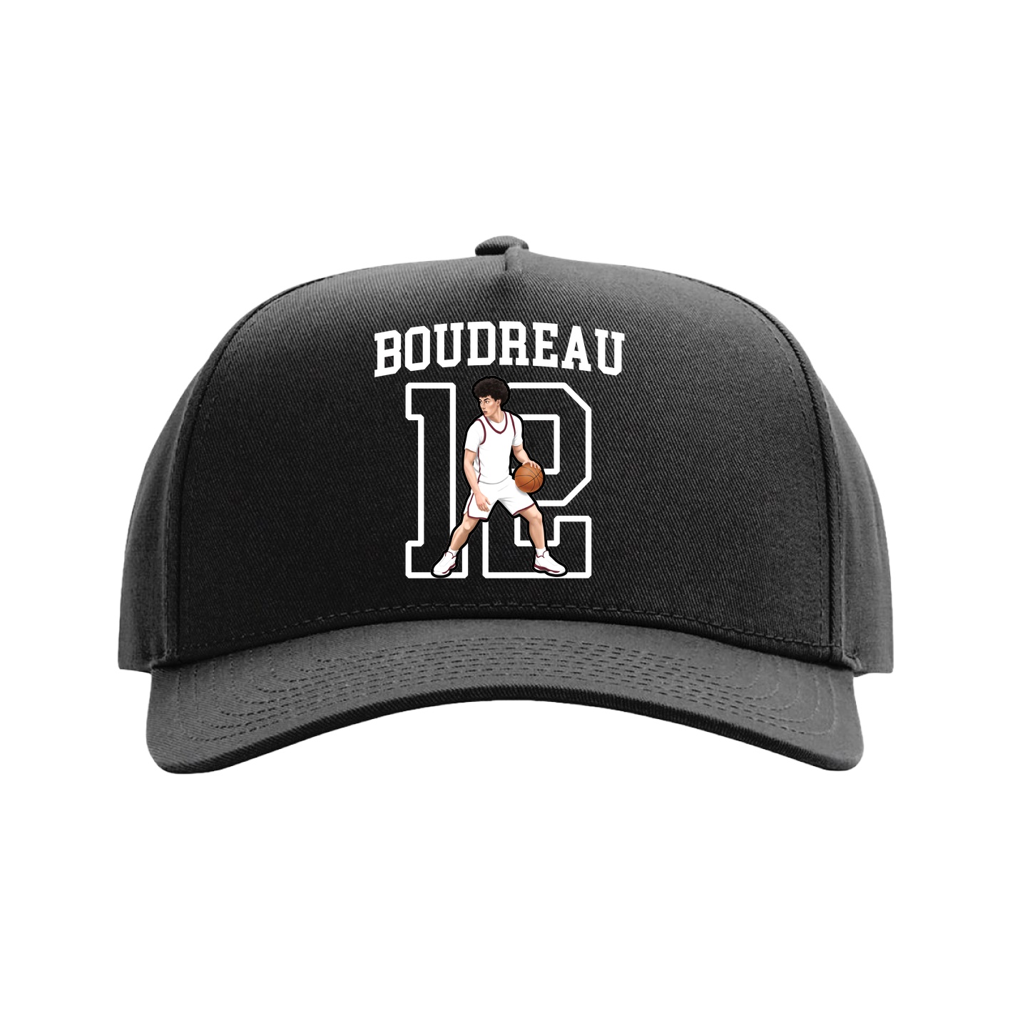 Full Fabric Five-Panel Champ Cap — Shirsey in Black
