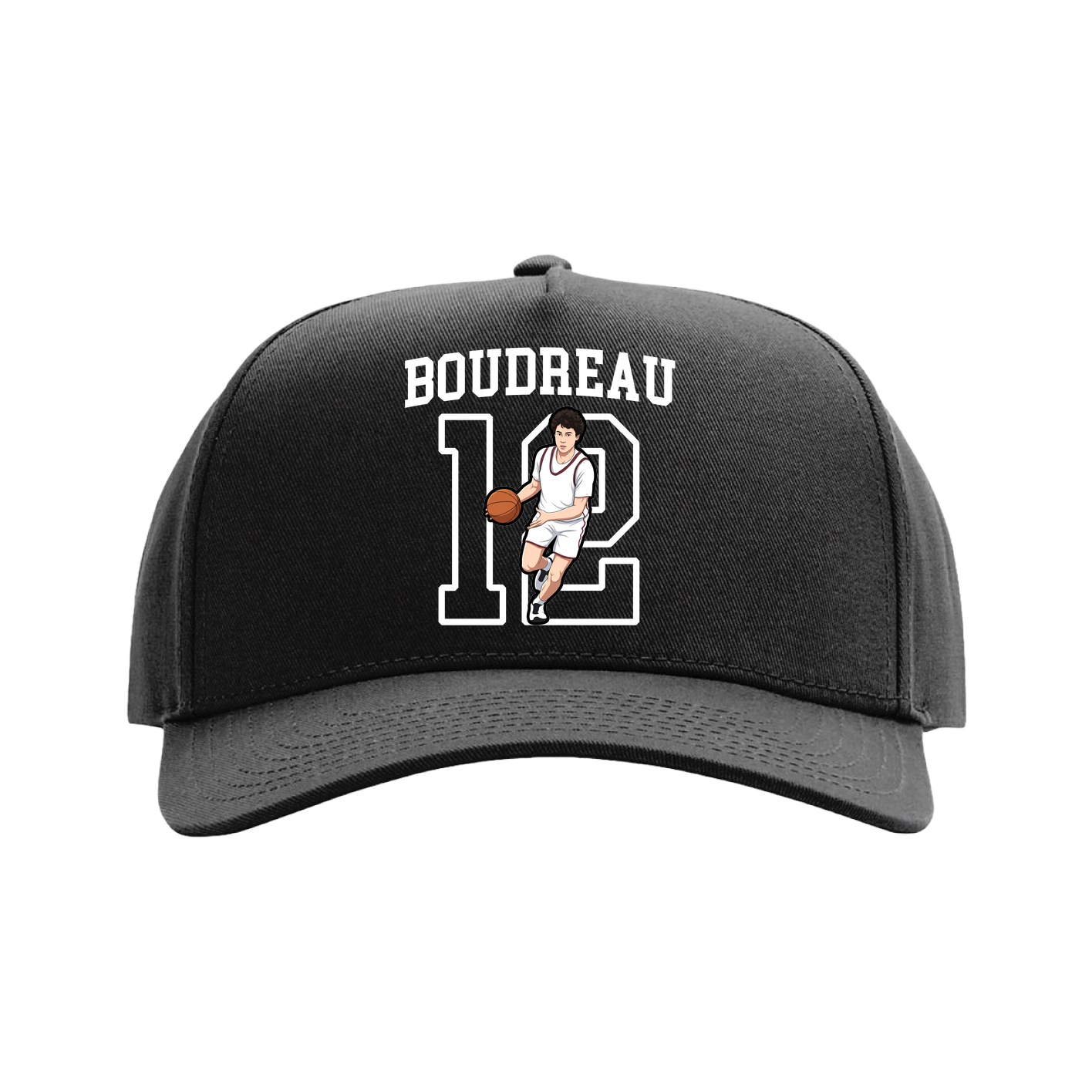 Full Fabric Five-Panel Champ Cap — Shirsey in Black