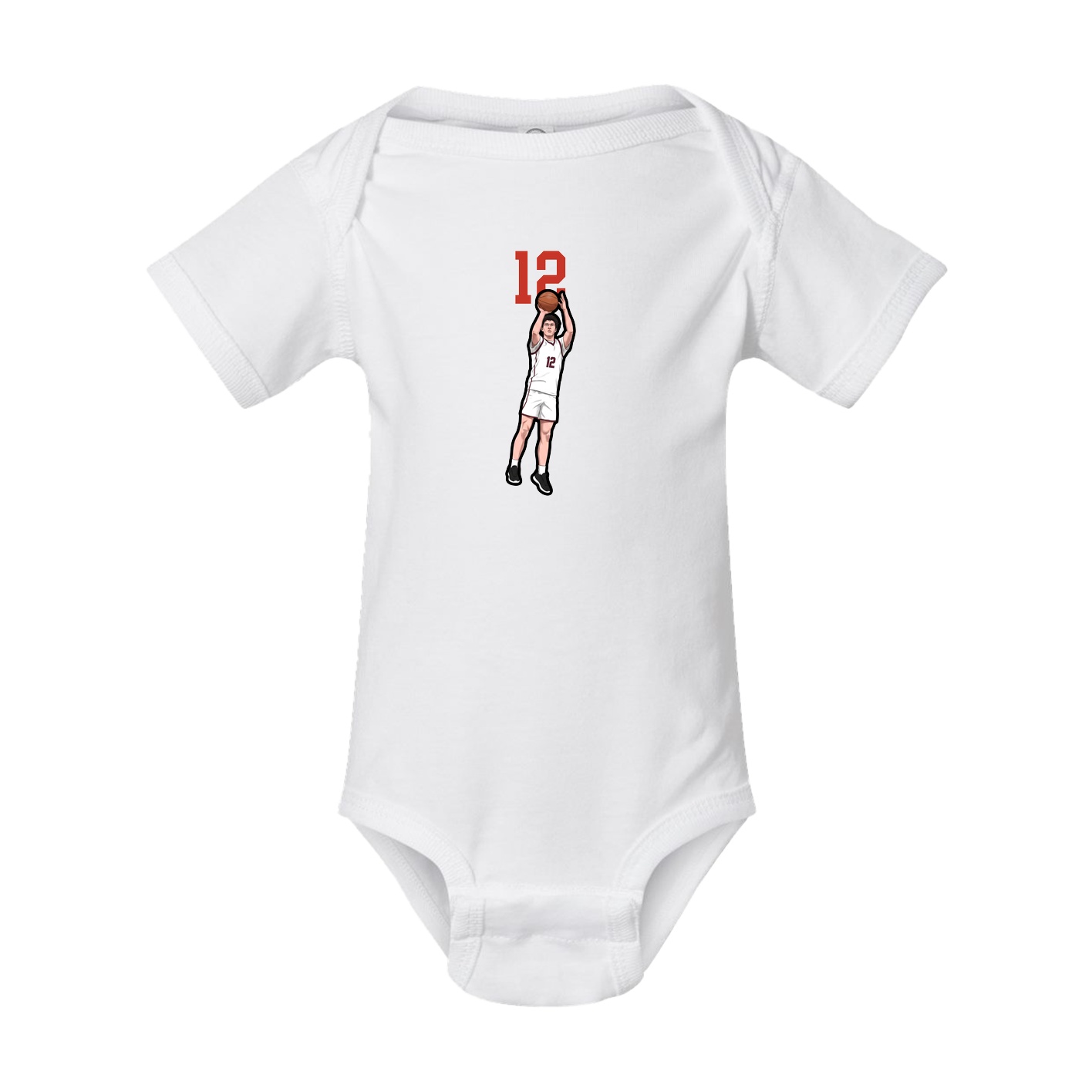 Baby Onesie — Number Top in White