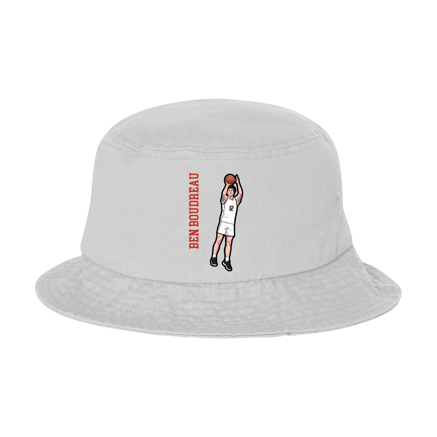 Bucket Cap — Name Vertical in White