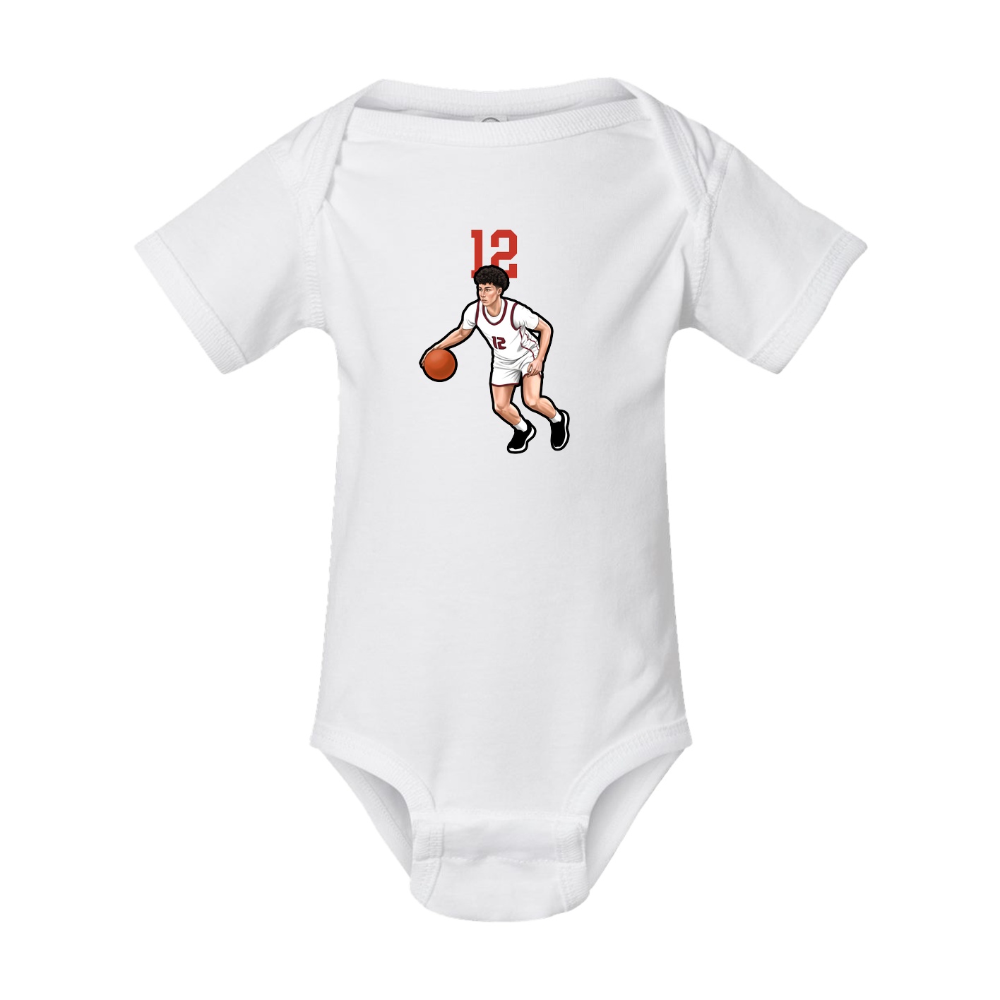 Baby Onesie — Number Top in White
