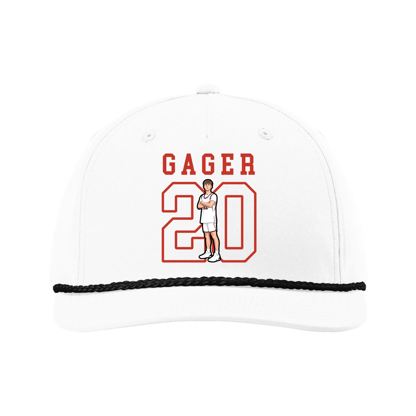 Five-Panel Classic Rope Cap — Shirsey in White