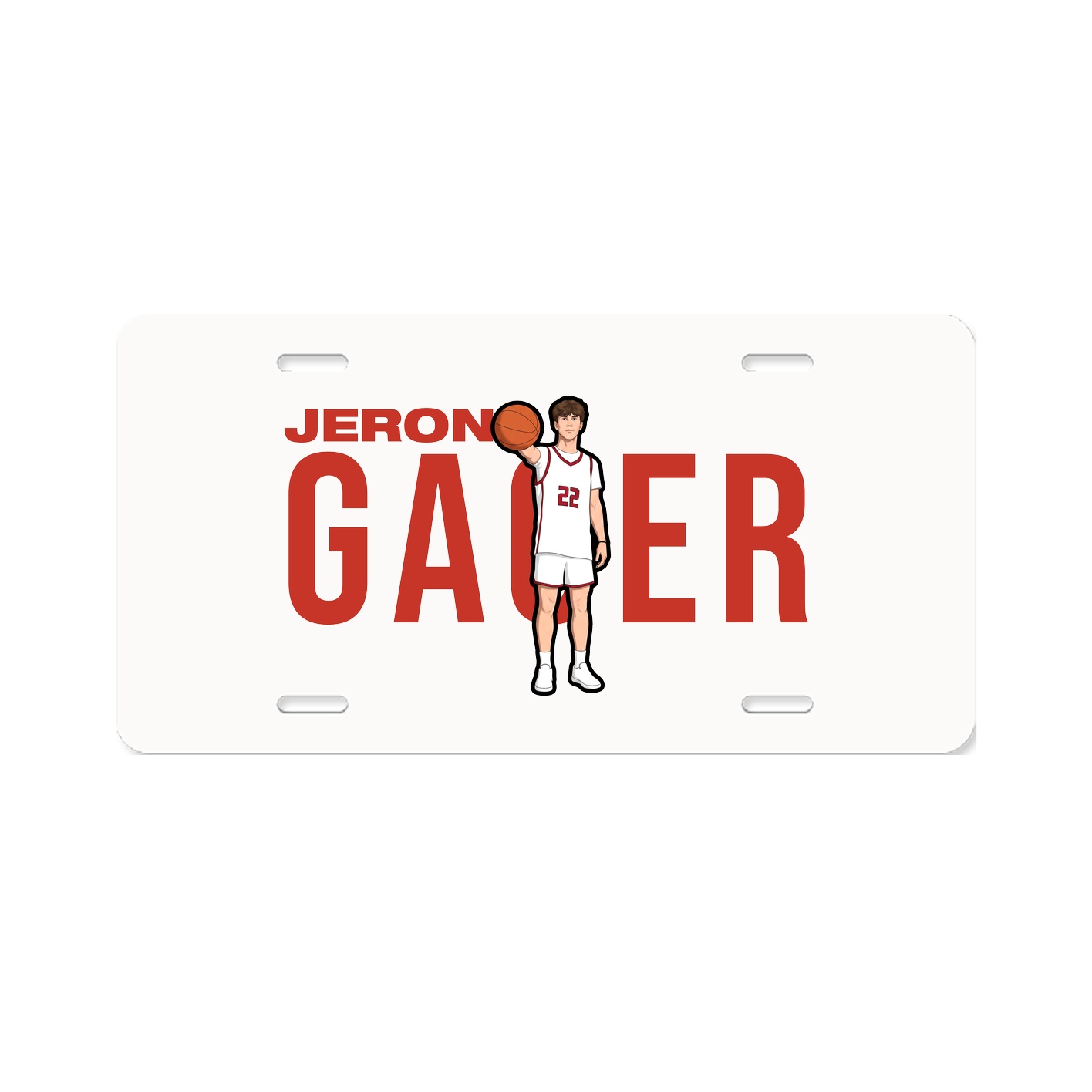 License Plate — Player Name in Classic