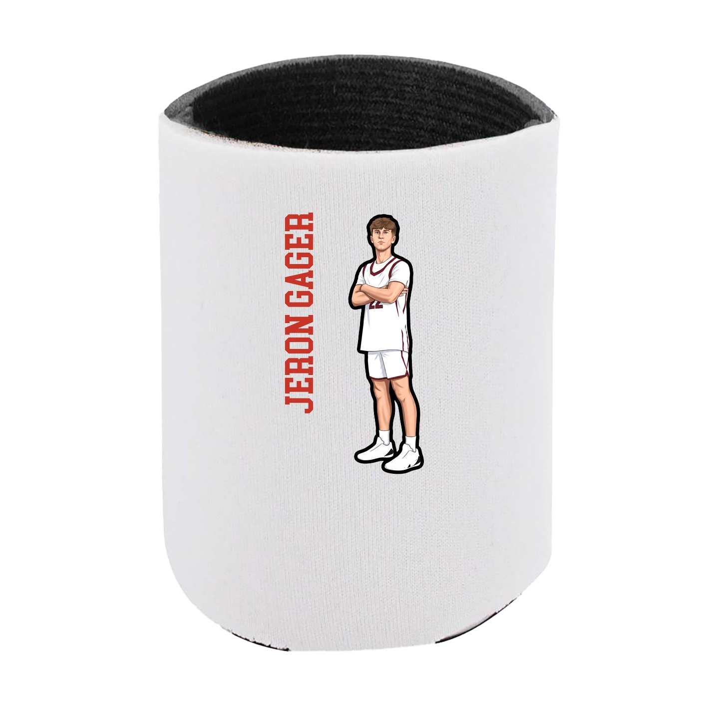 Can Holder — Name Vertical in White