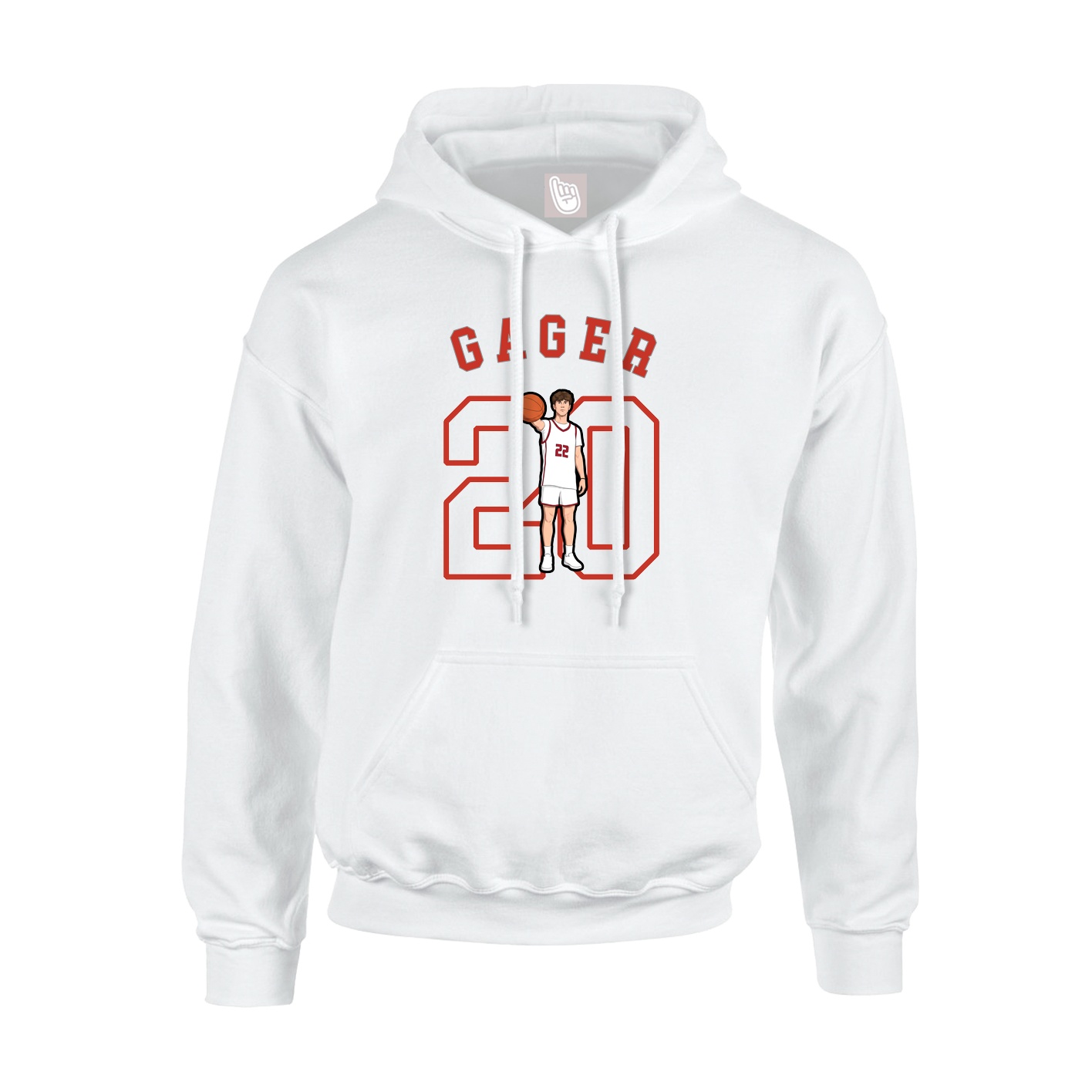 Youth Hoodie — Shirsey Arch in White