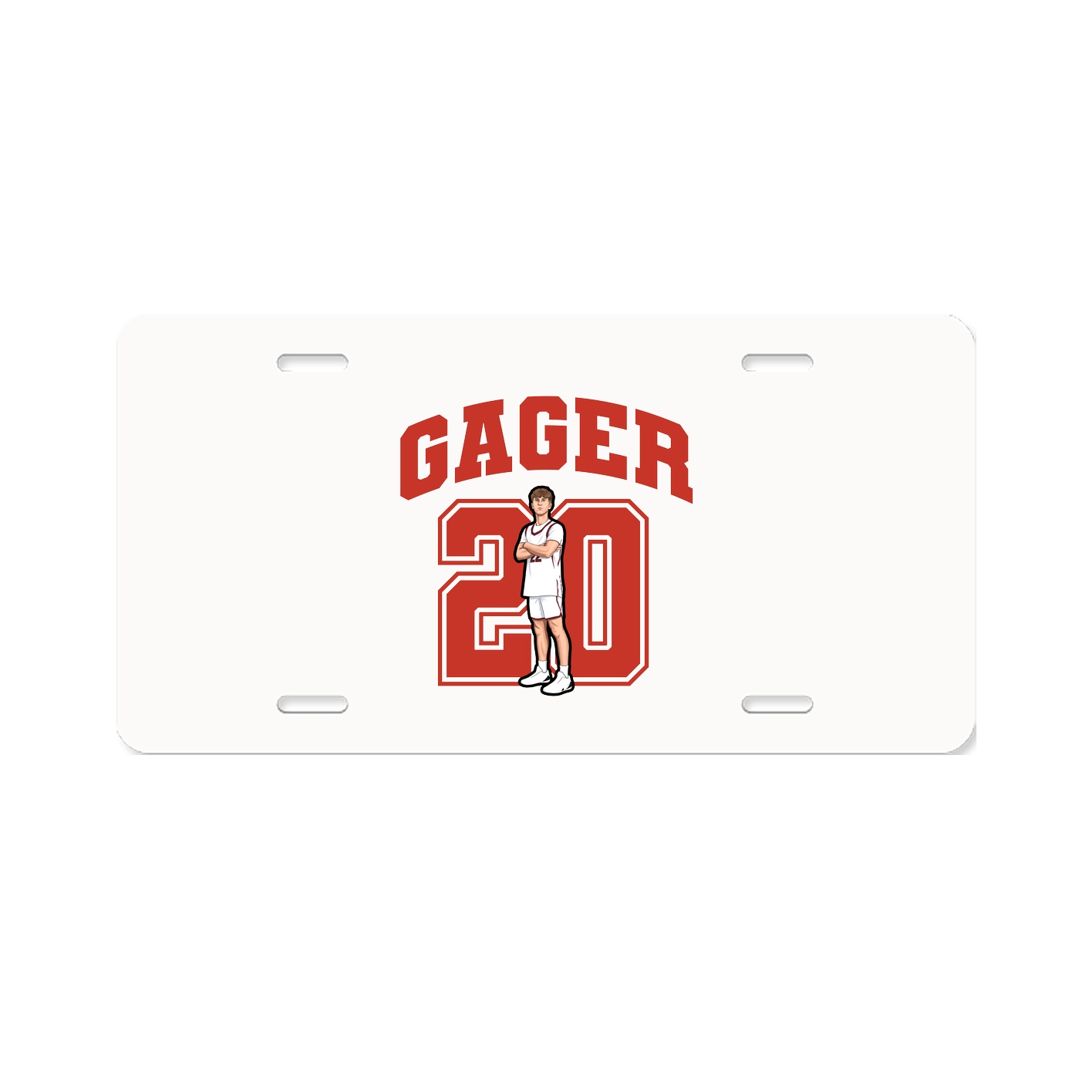 License Plate — Number in Classic
