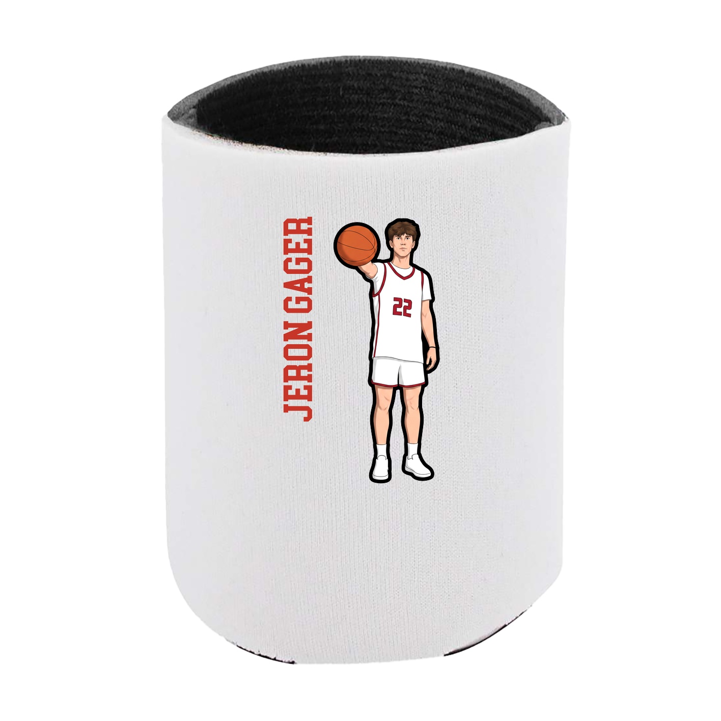 Can Holder — Name Vertical in White