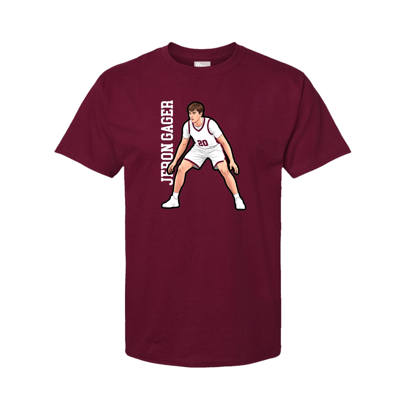 Tee — Name Vertical in Cardinal
