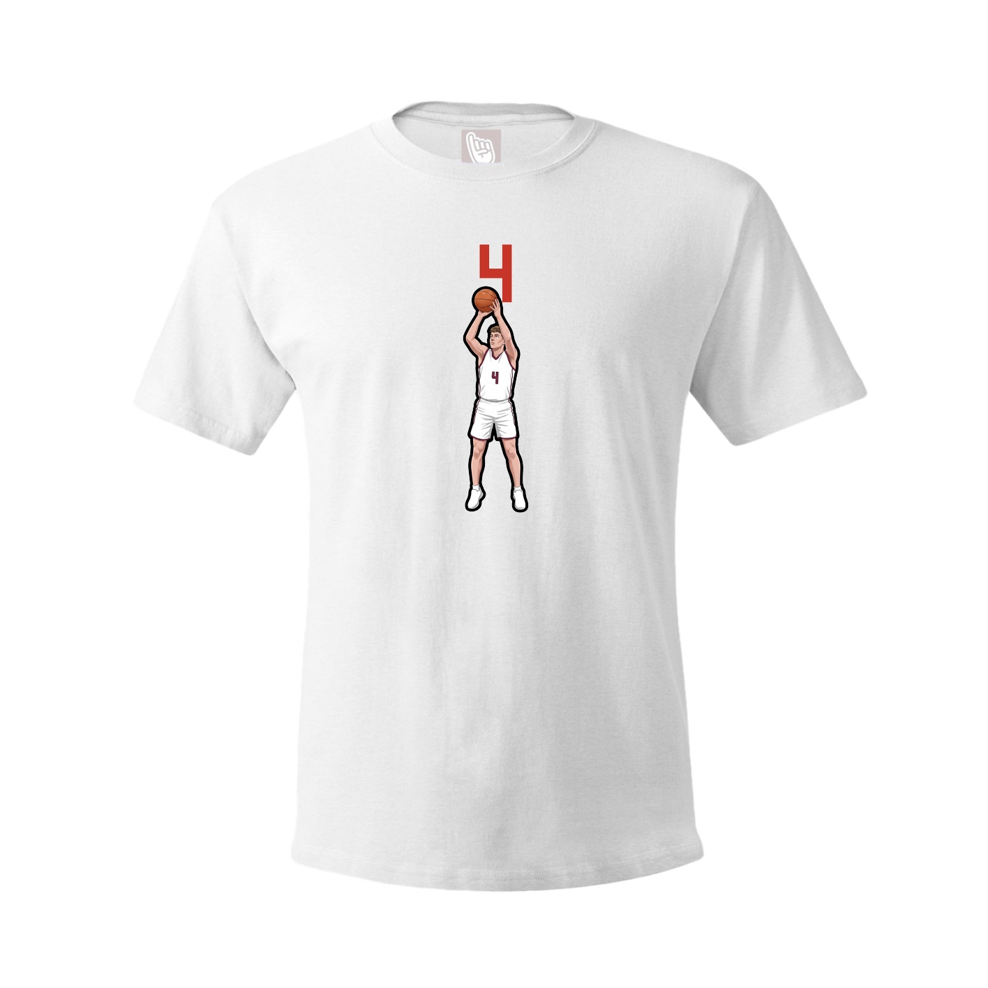Tee — Number Top in White