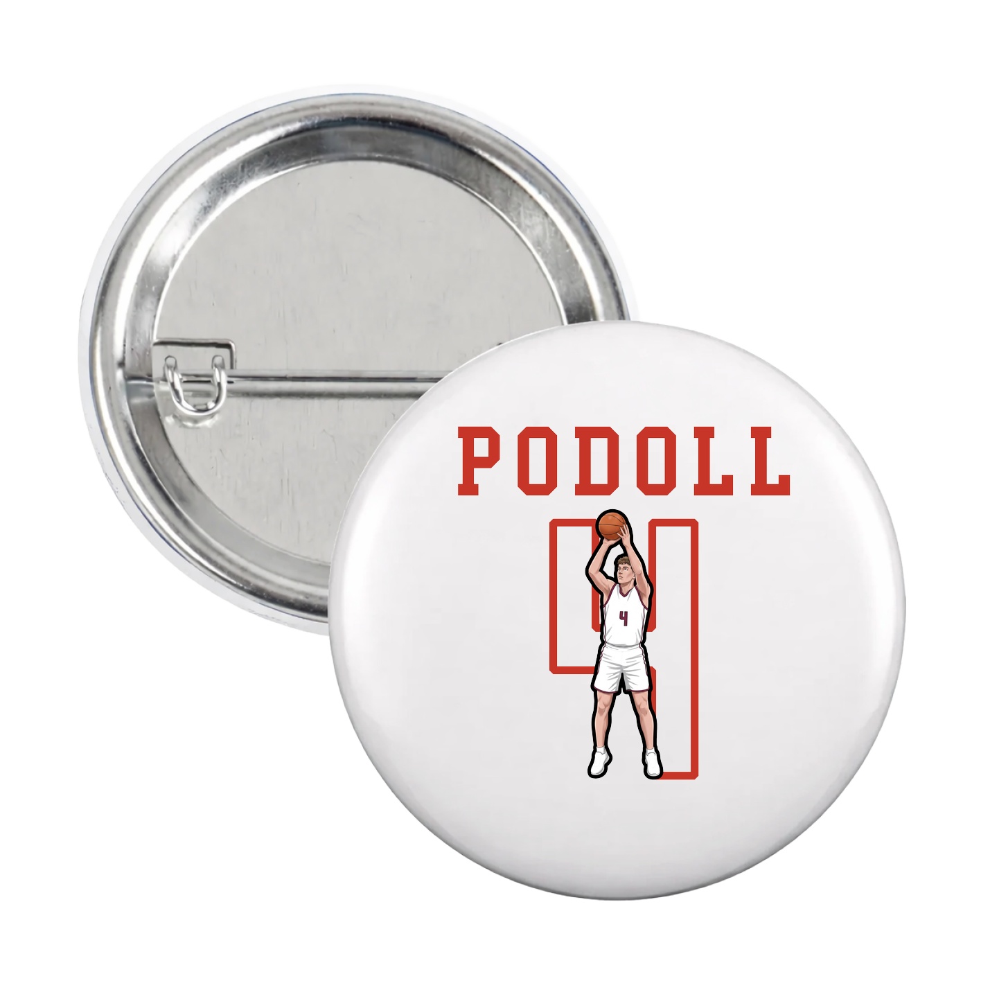 Game Day Button — Shirsey in White