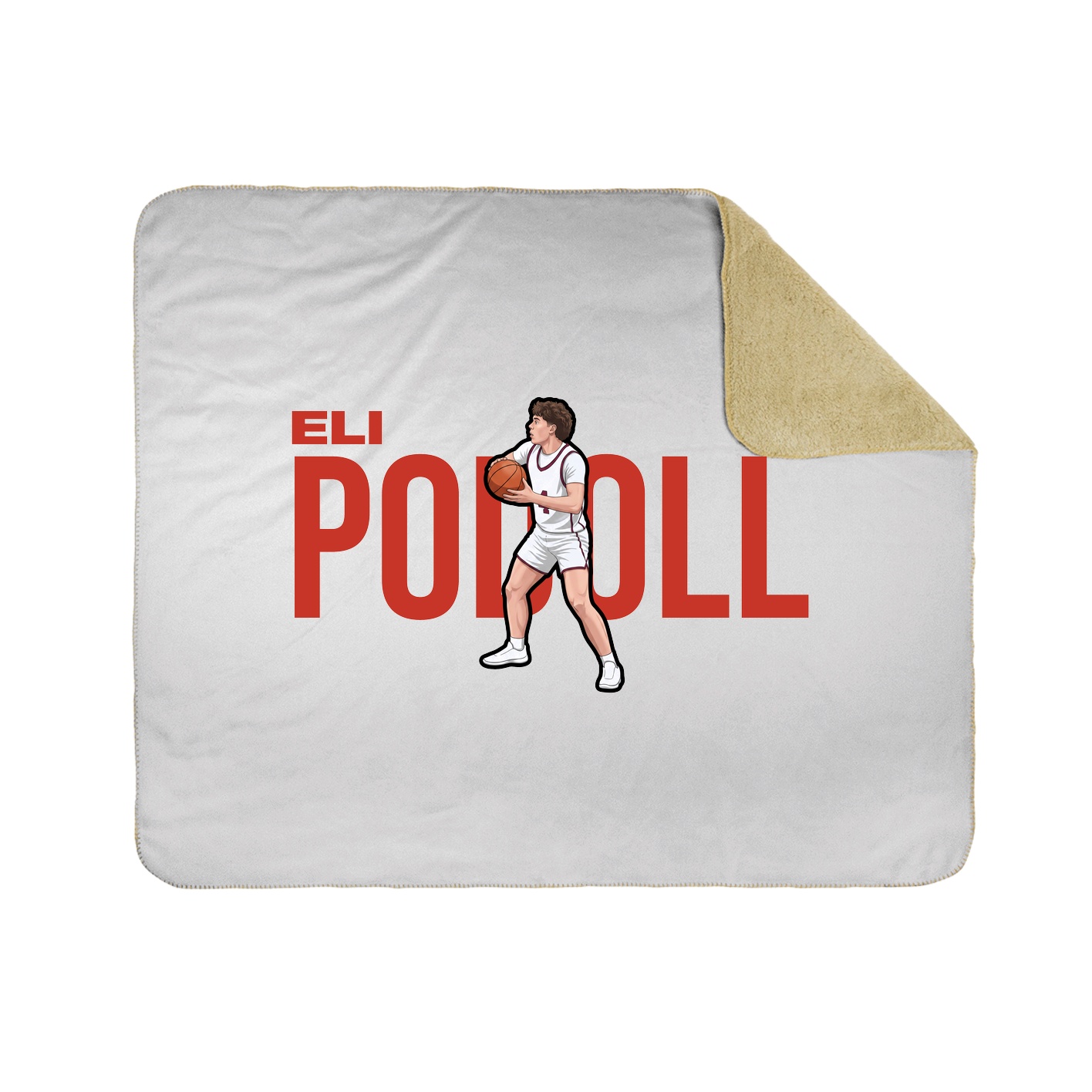 Throw Blanket — Player Name in White