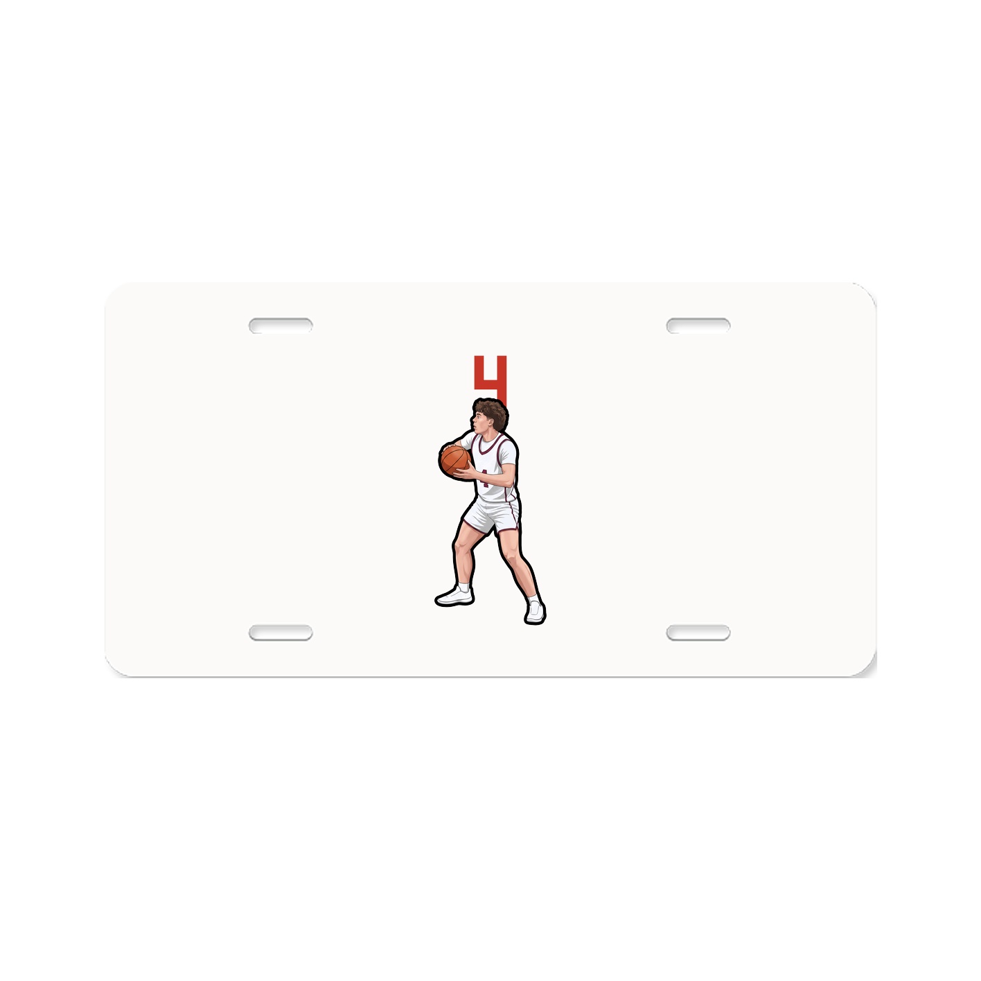 License Plate — Number Top in Classic