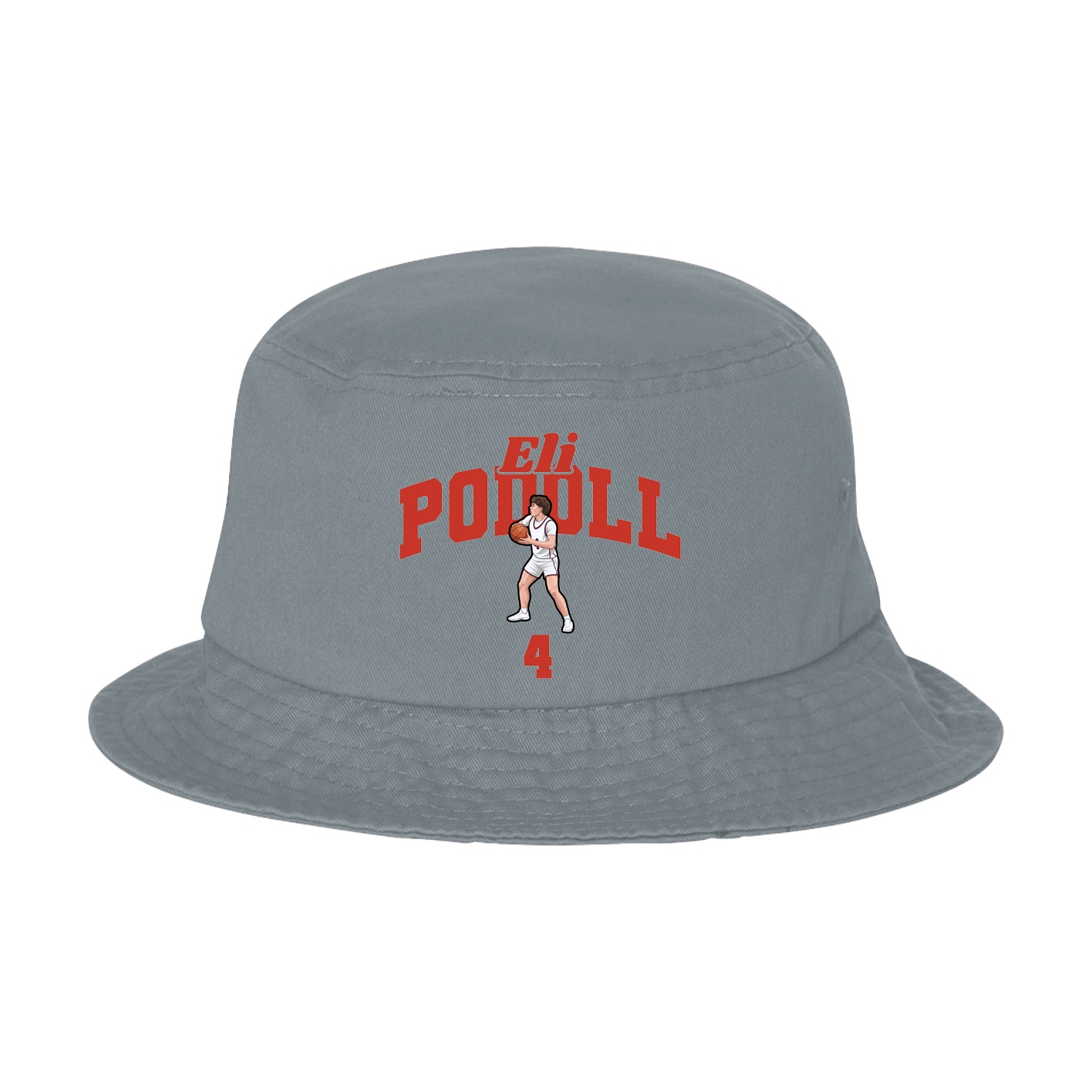 Bucket Cap — Signature Arch in Grey