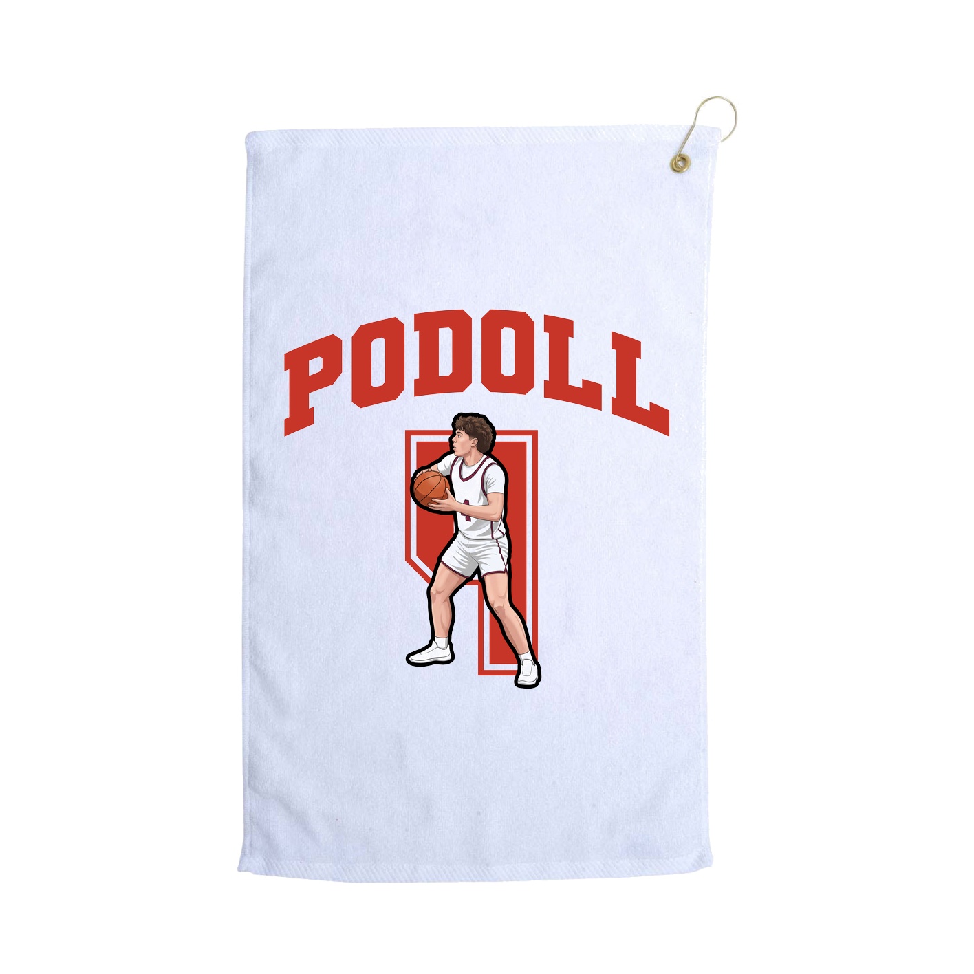 Golf Towel — Number in White