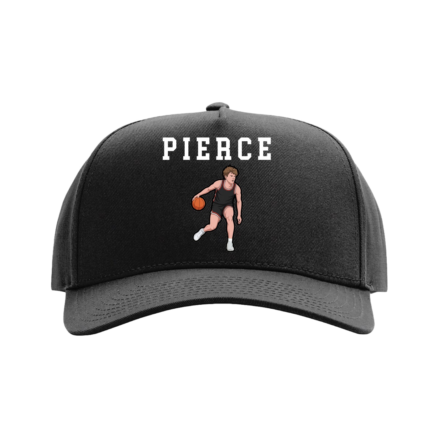 Full Fabric Five-Panel Champ Cap — Shirsey in Black