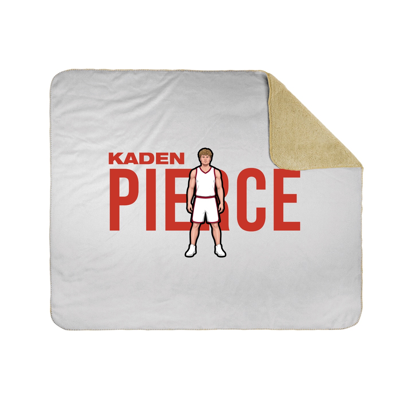 Throw Blanket — Player Name in White