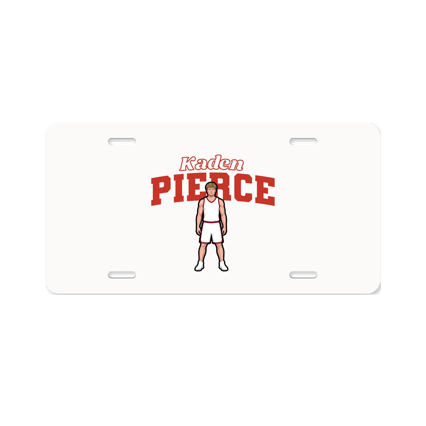 License Plate — Name Arch in Classic