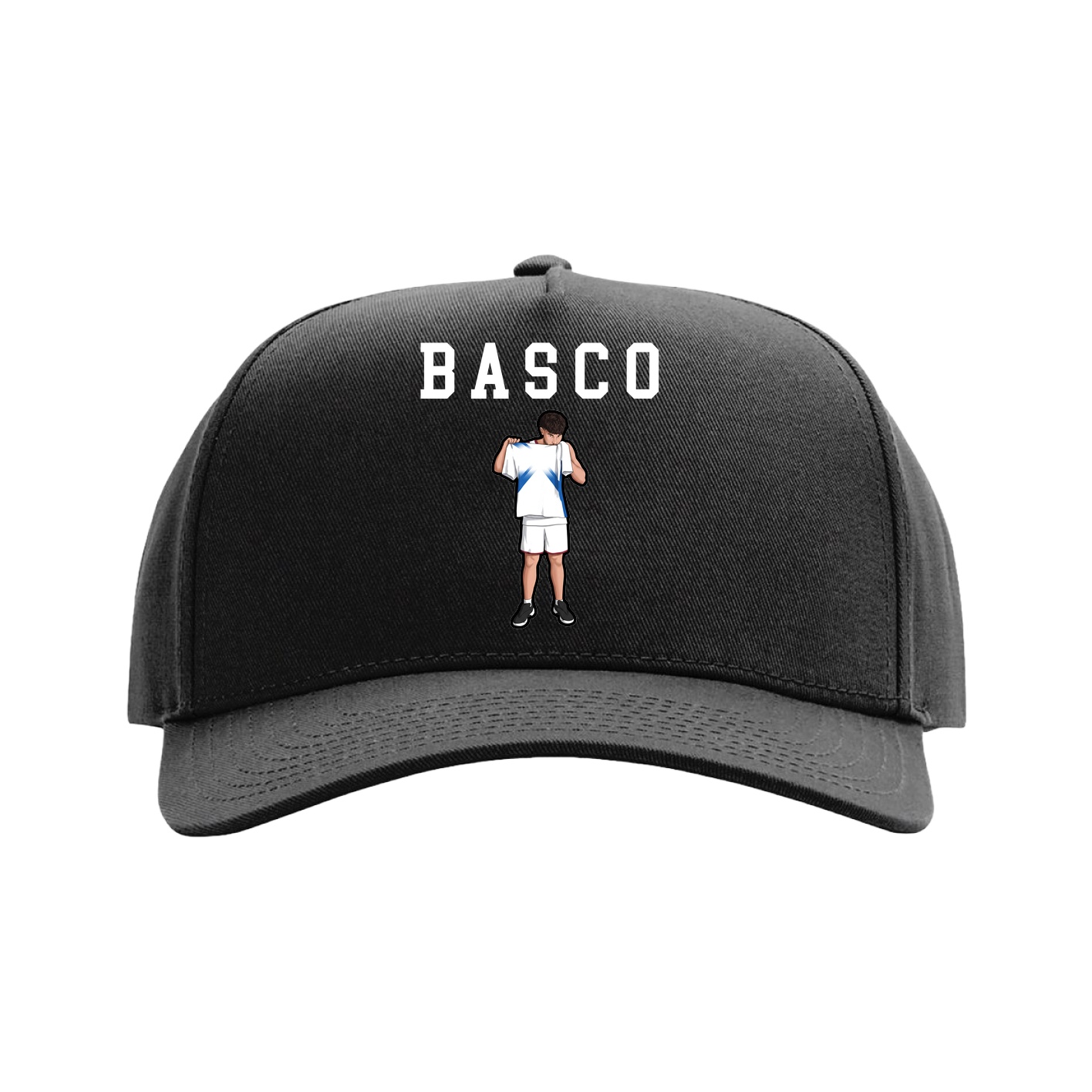 Full Fabric Five-Panel Champ Cap — Shirsey in Black