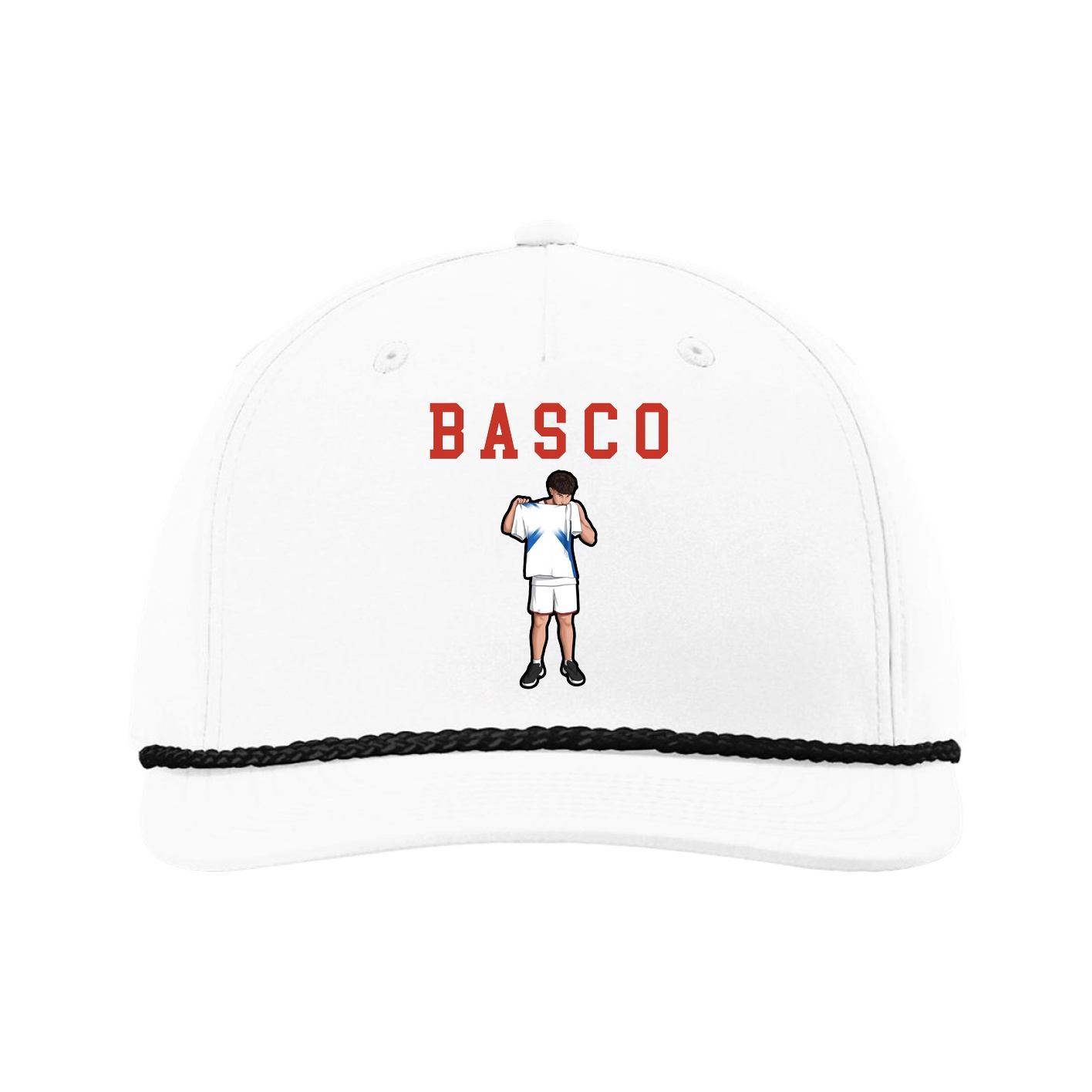 Five-Panel Classic Rope Cap — Shirsey in White
