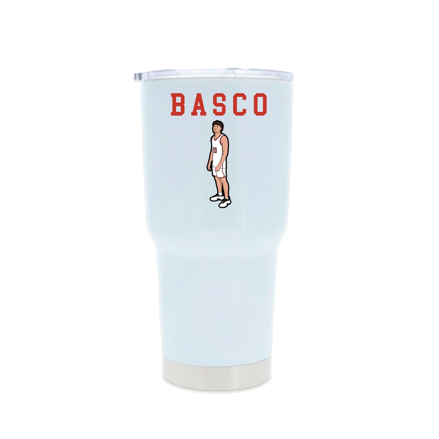 30oz Stainless Steel Tumbler — Shirsey in White